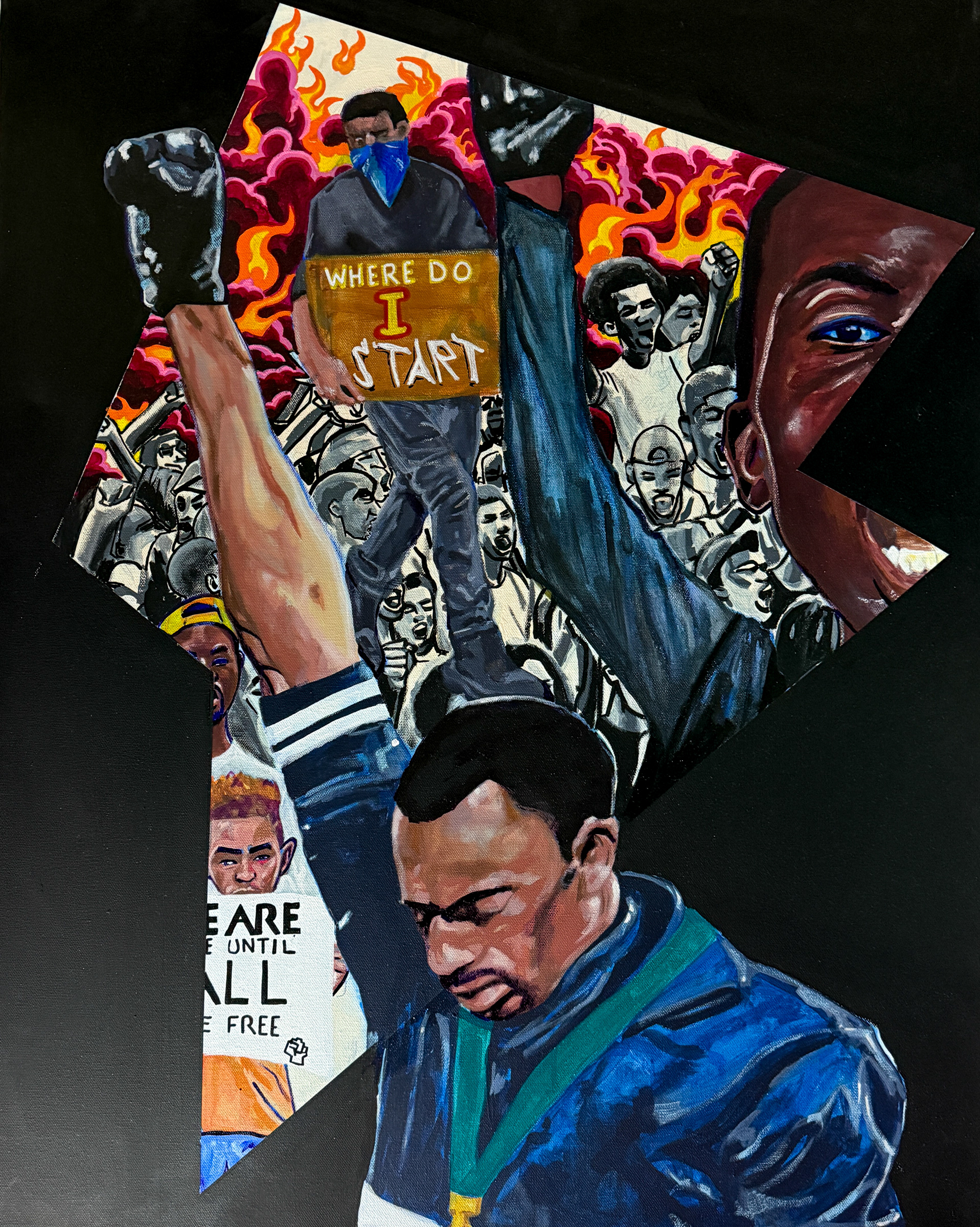 Where Do I Start 71.12 x 60.96cm 28 x 24in