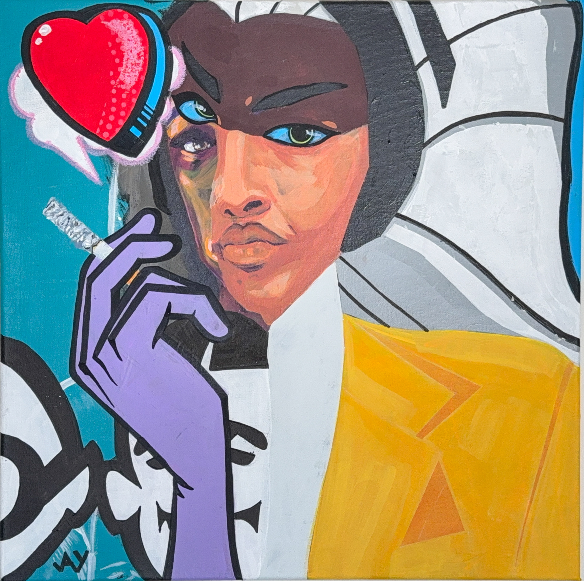 Untitiled Unanamed But It Was Something I Wanted To Do  50.8 x 50.8cm 20 x 20in