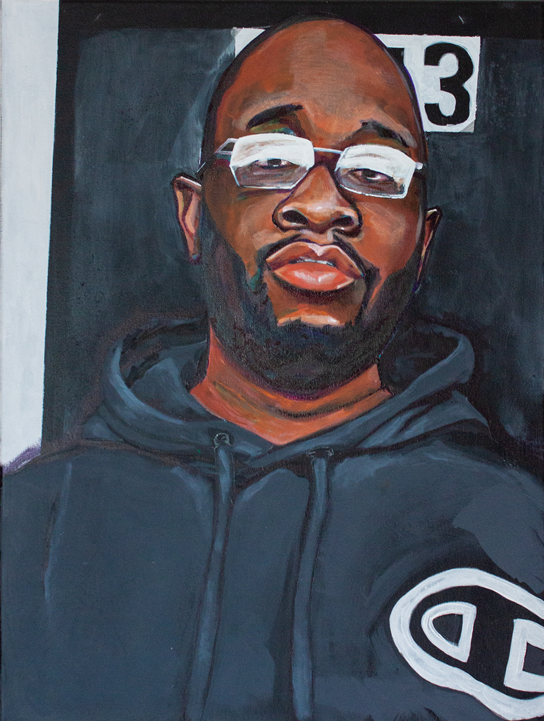 Hard To Contain Me 71.12 x 60.96cm 28 x 24in 