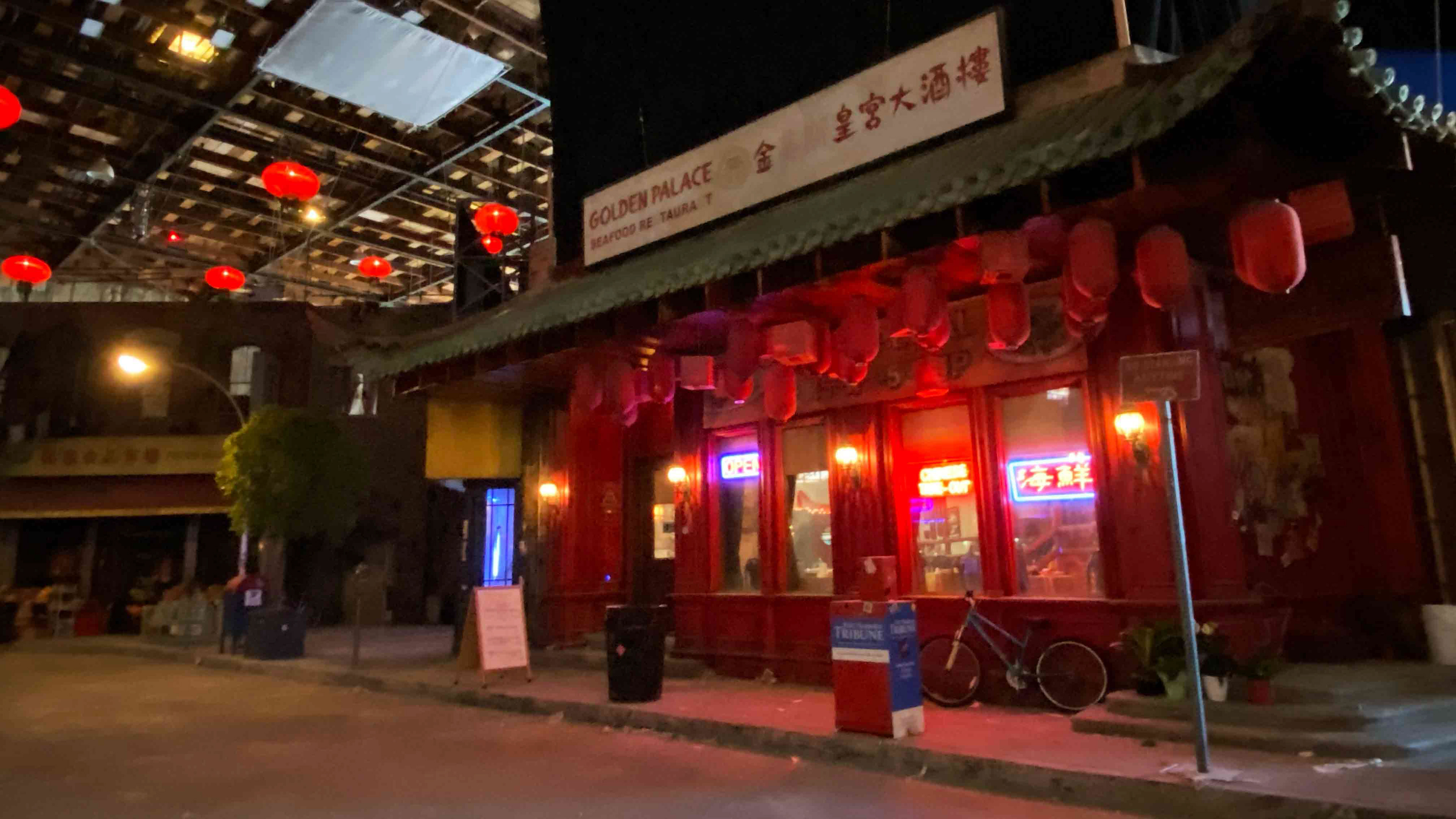 EXT. CHINATOWN Stage Build