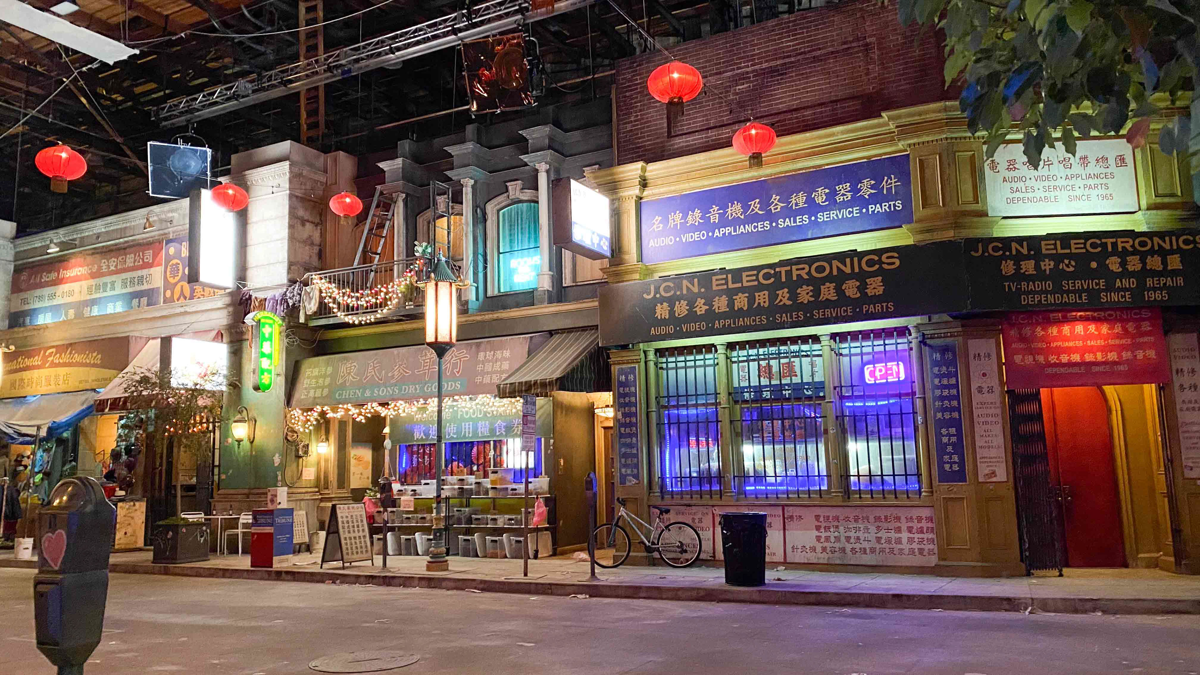 EXT. CHINATOWN Stage Build