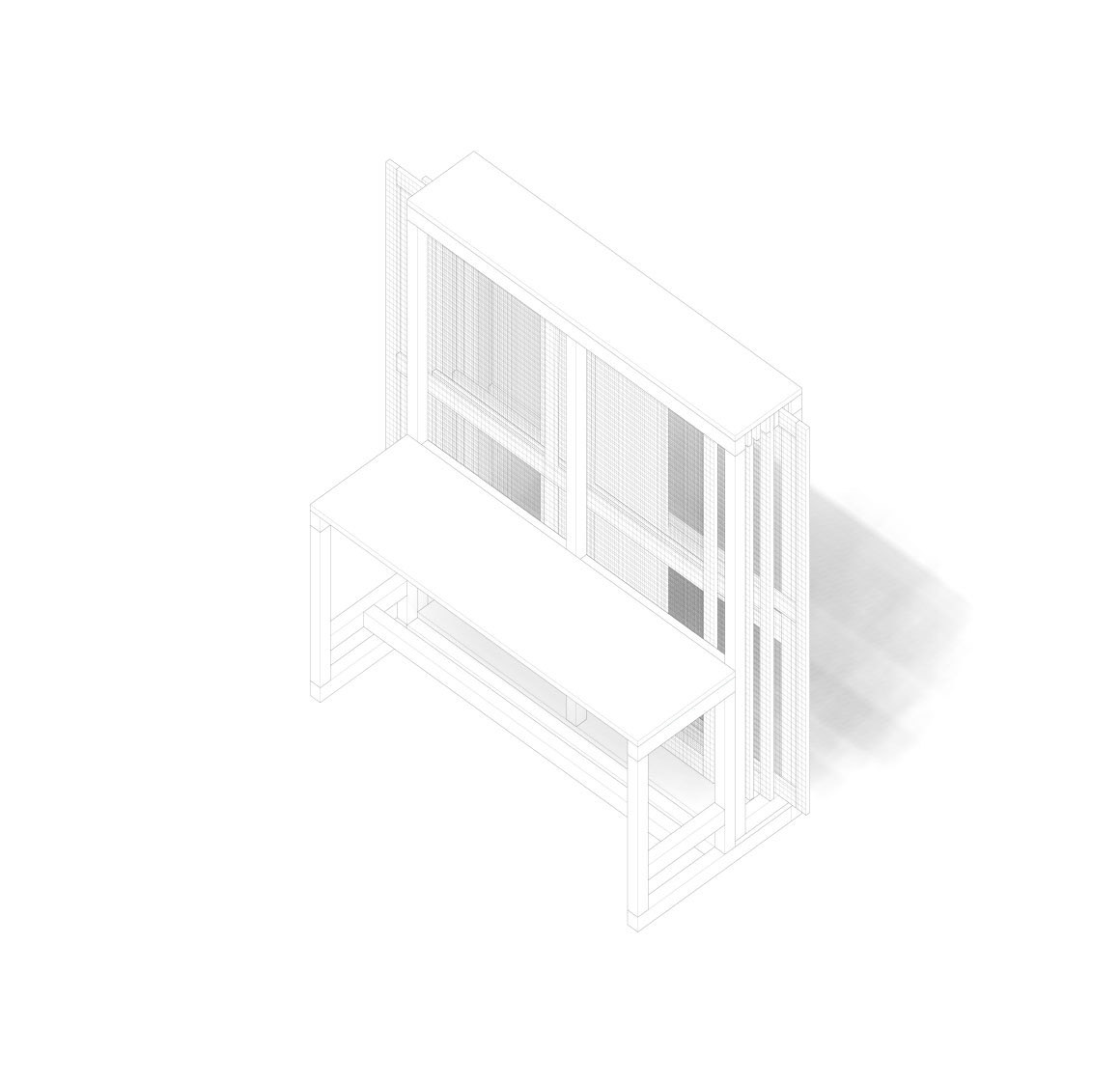Desk Installation Rendering
