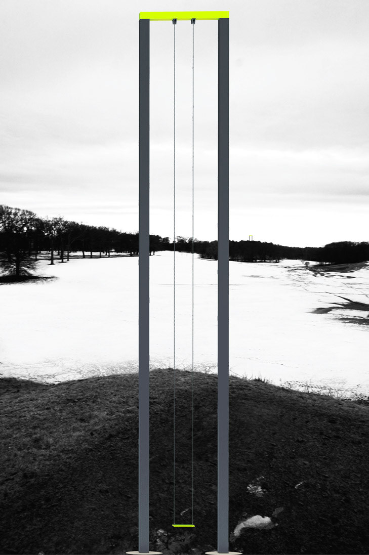View from swing C to swing D