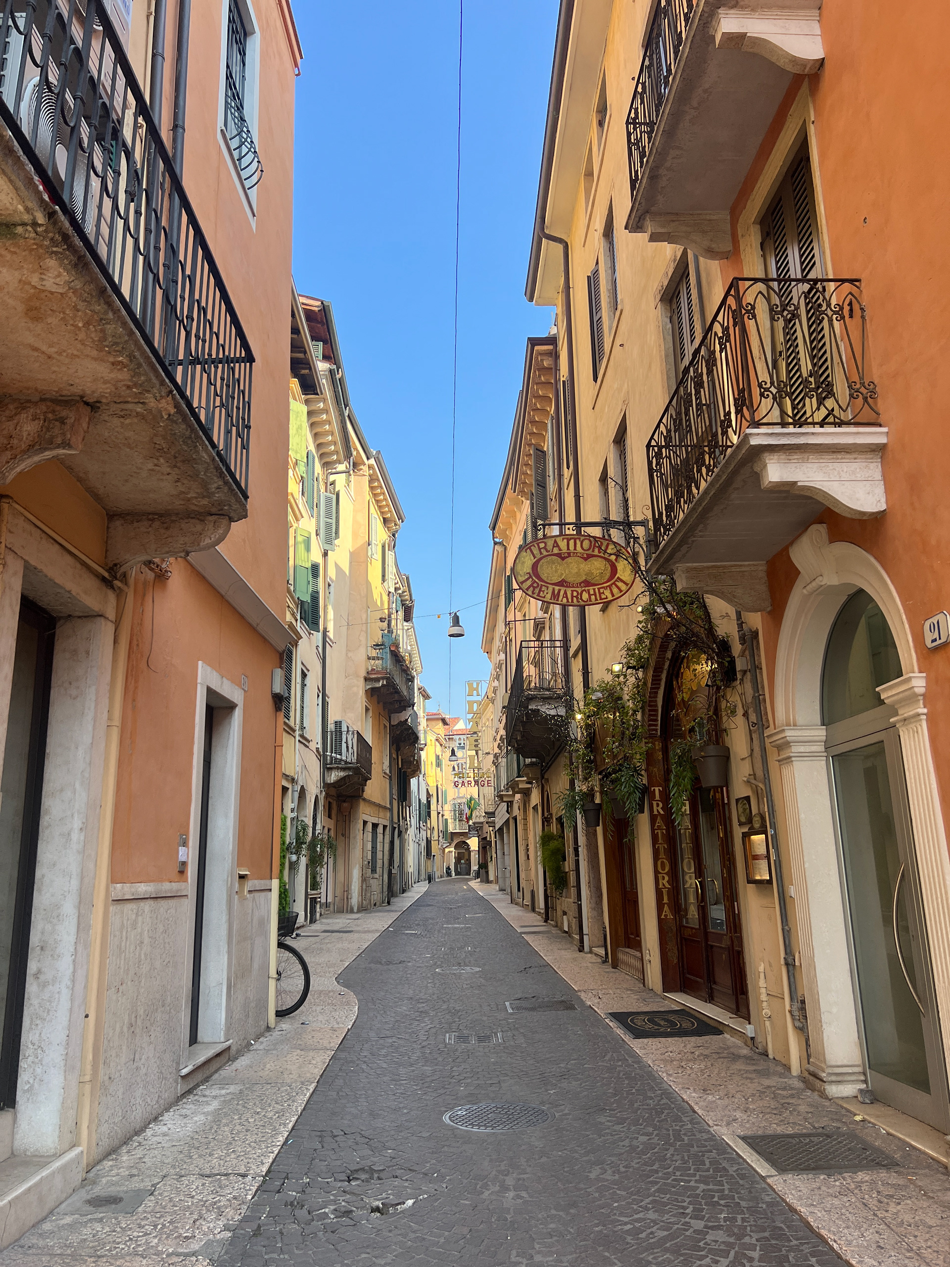 An alleyway in Verona