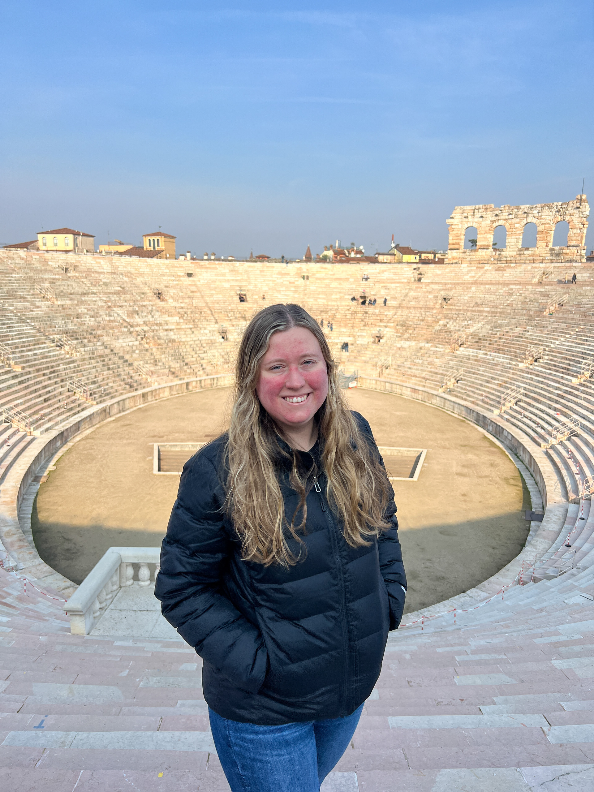 Emilie inside Arena di Verona