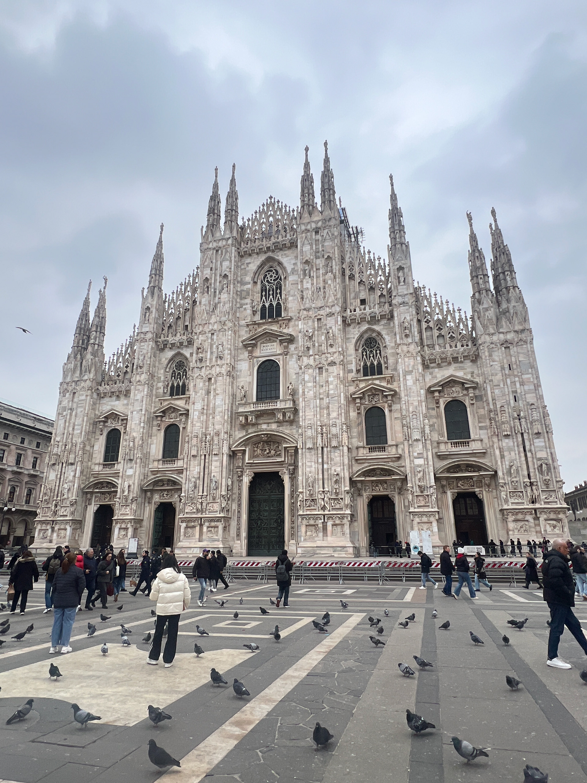 Duomo di Milano. It is famous for being the third largest cathedral in the world