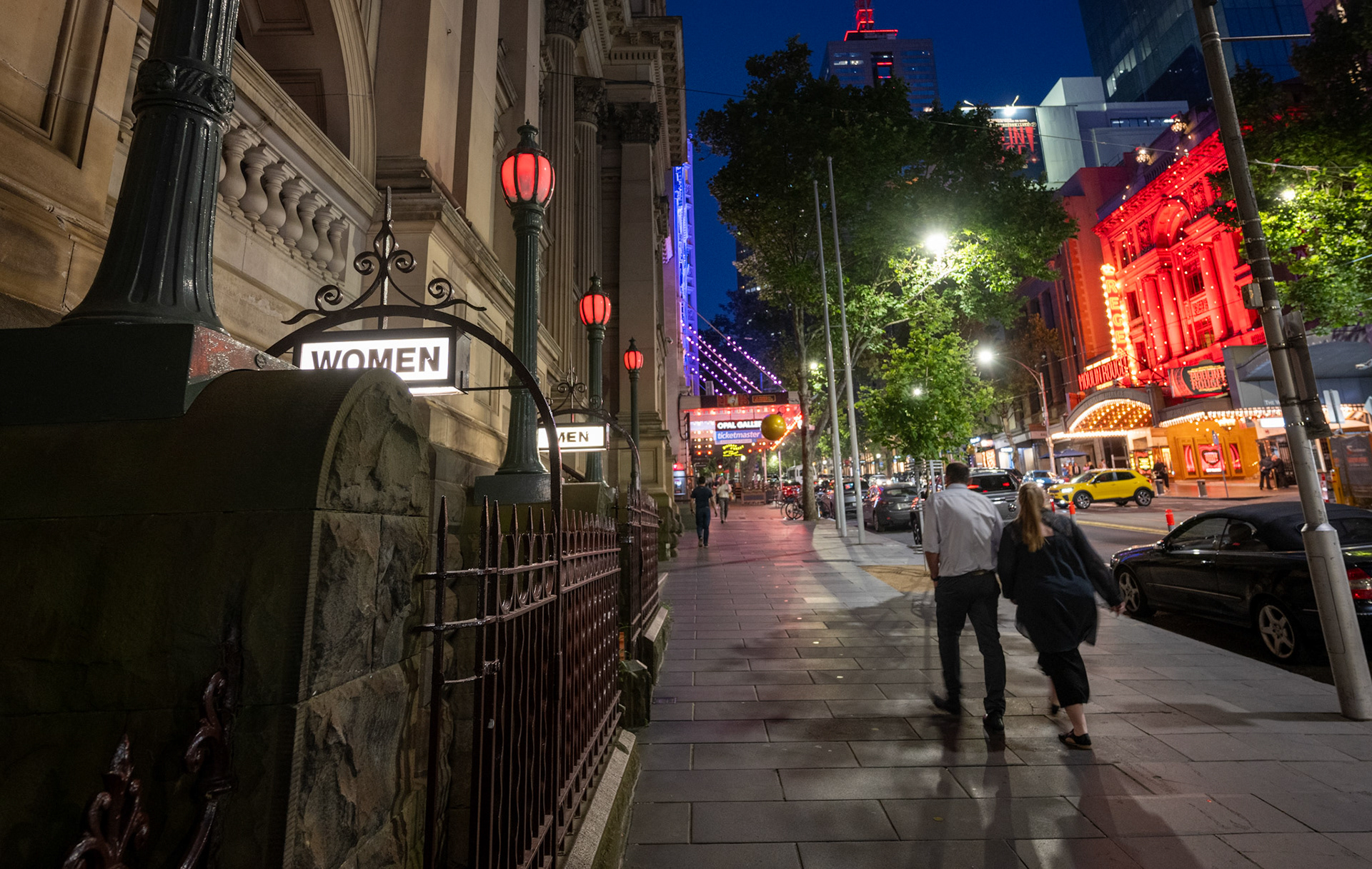 Walking to Regent Theatre