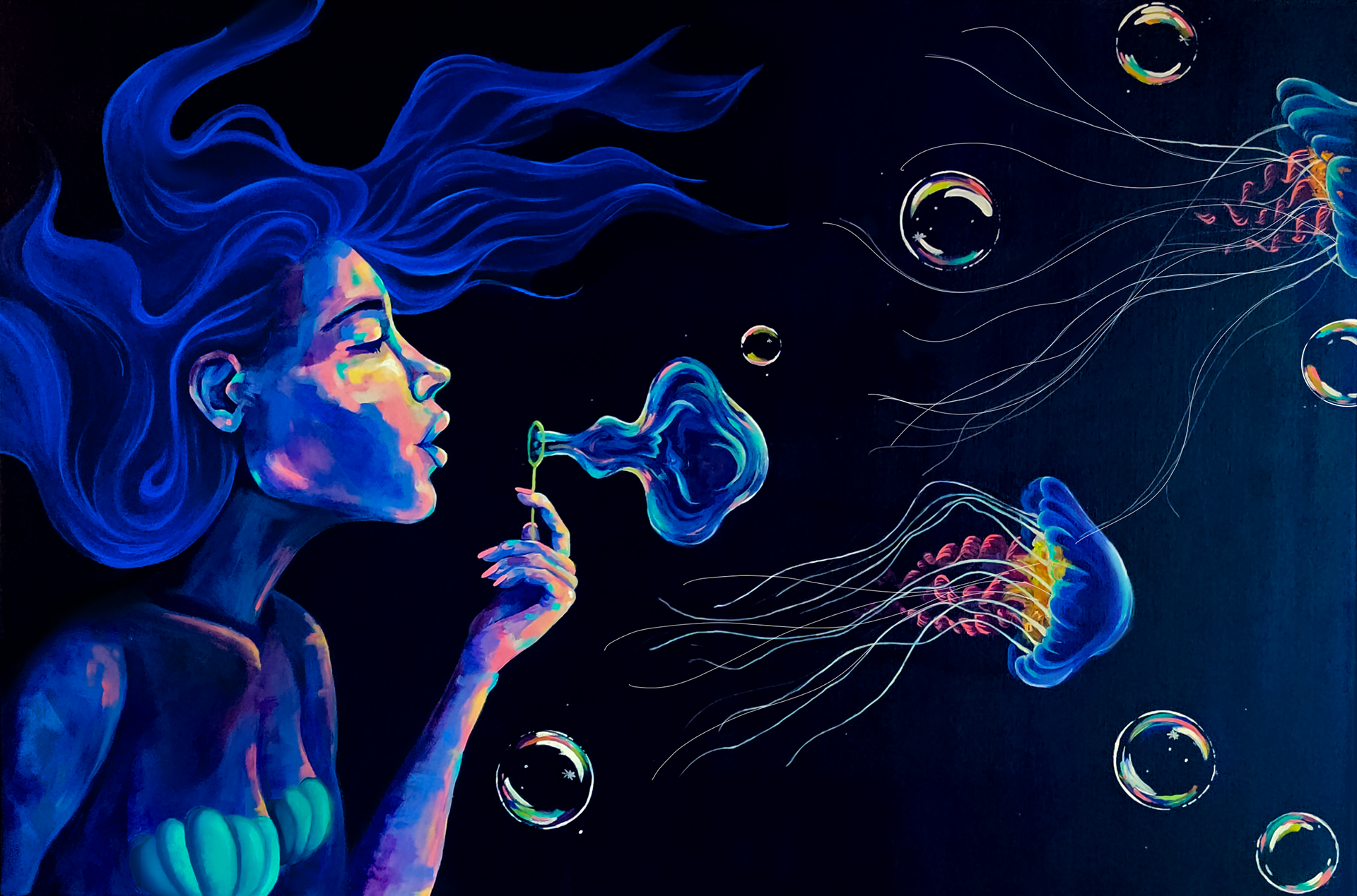 Jelly Wish - Original SOLD (Canvas Print available)