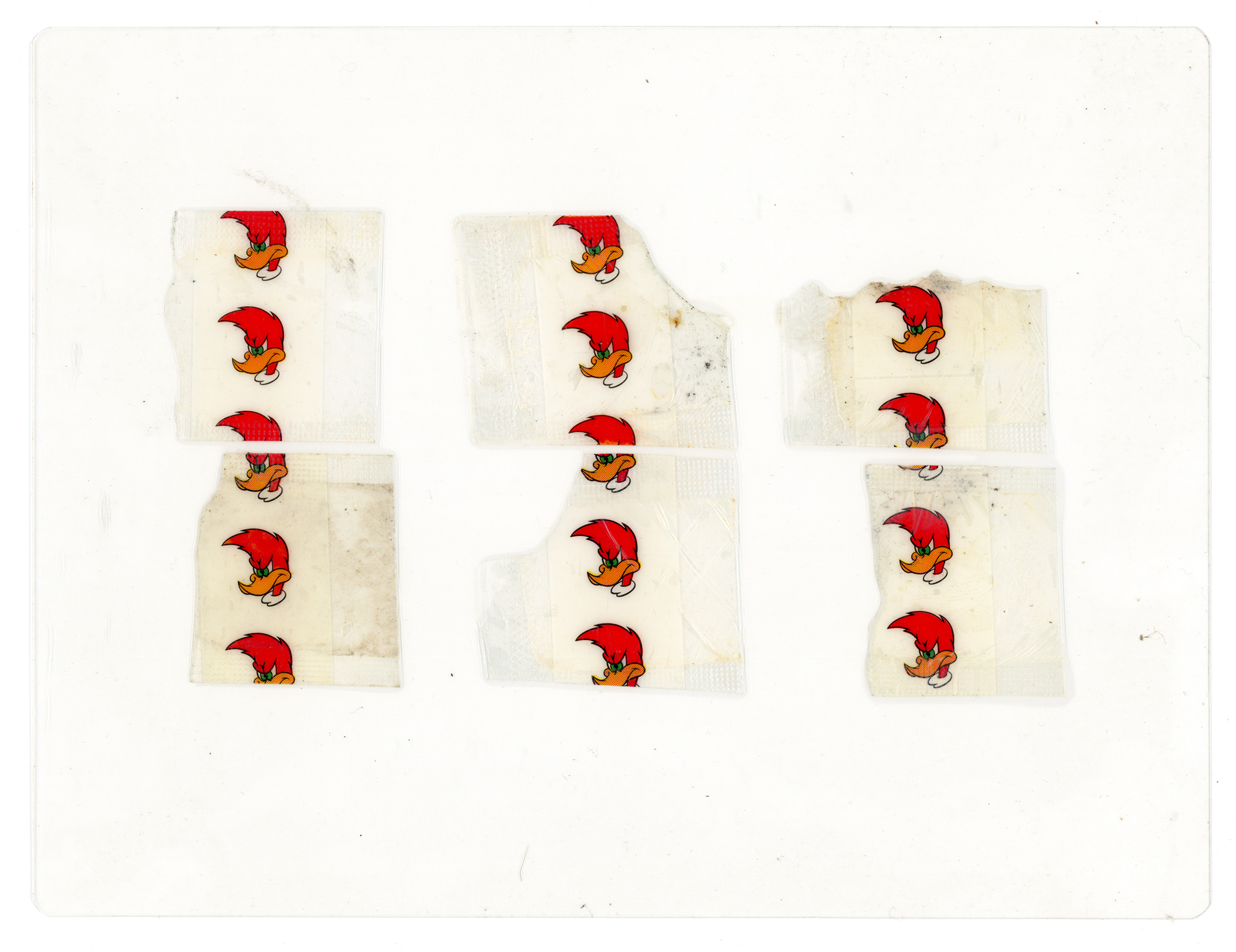 Tulio Costa. Pica-pau #3, da série Vício, 2022, embalagens plásticas encontradas selados em poliéster, 17 x 22,5 cm (TC295)