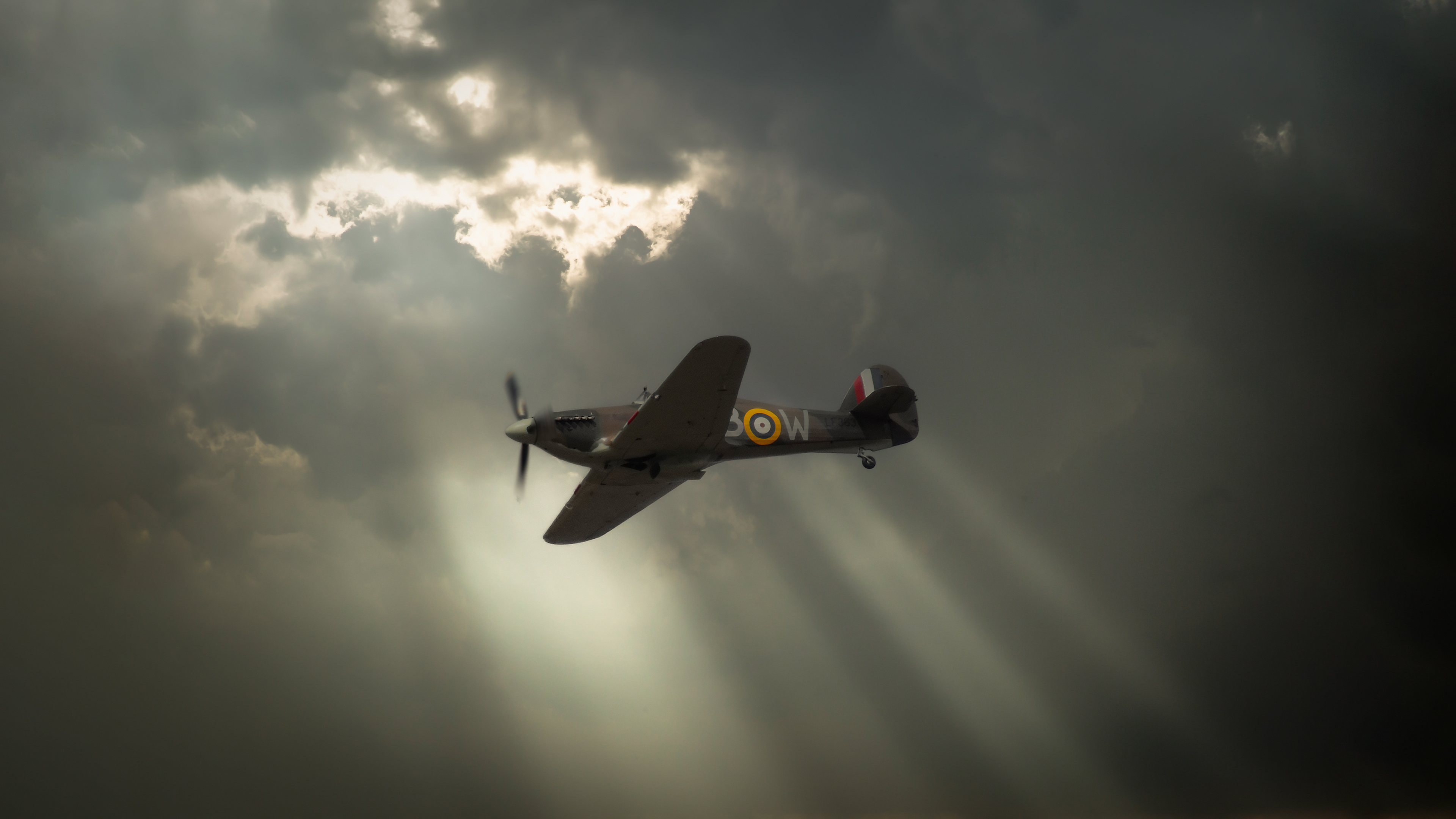 'Out of the storm' Hawker Hurricane