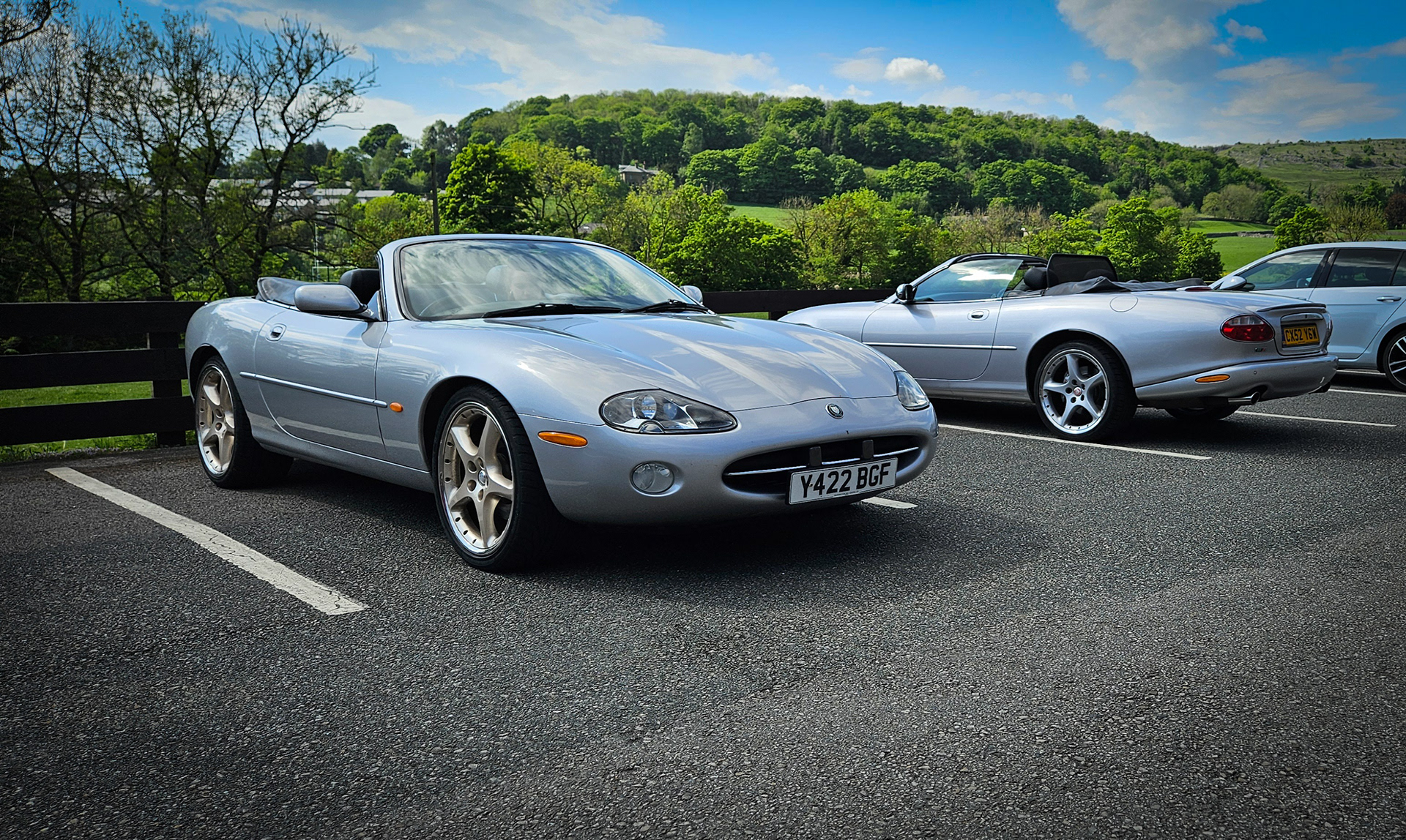 A brace of Jaguar XK8 convertibles in Yorkshire