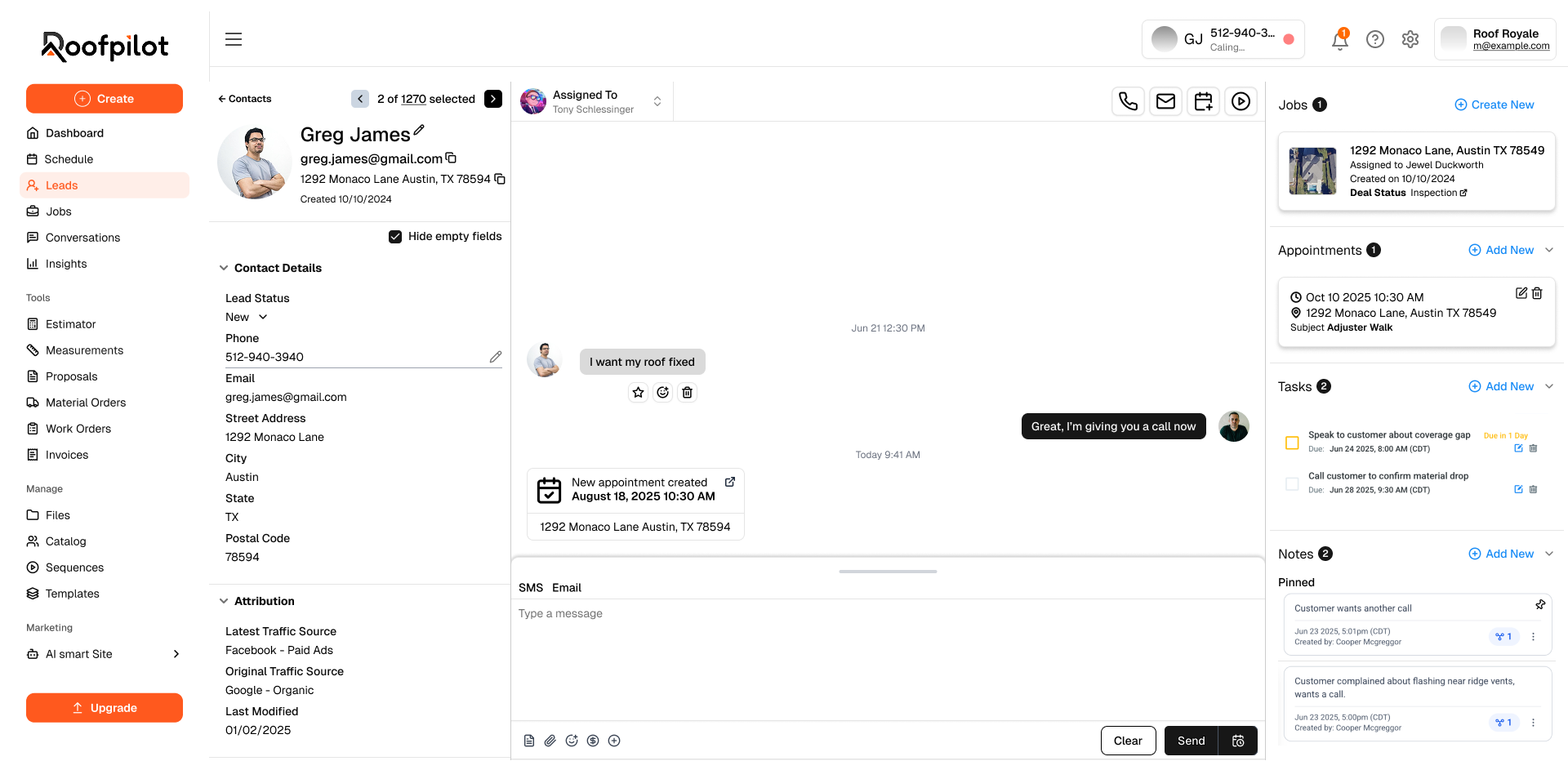 Contact Preview