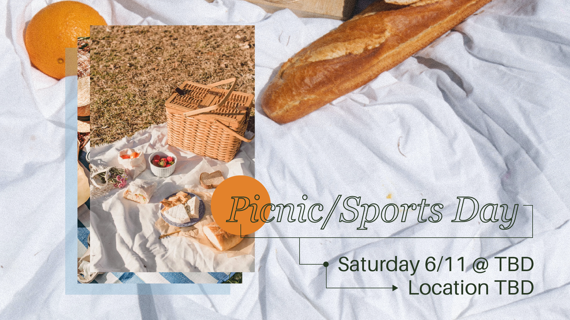 (May 2022) Graphic promoting Symphony Picnic Day event. Illustrator.