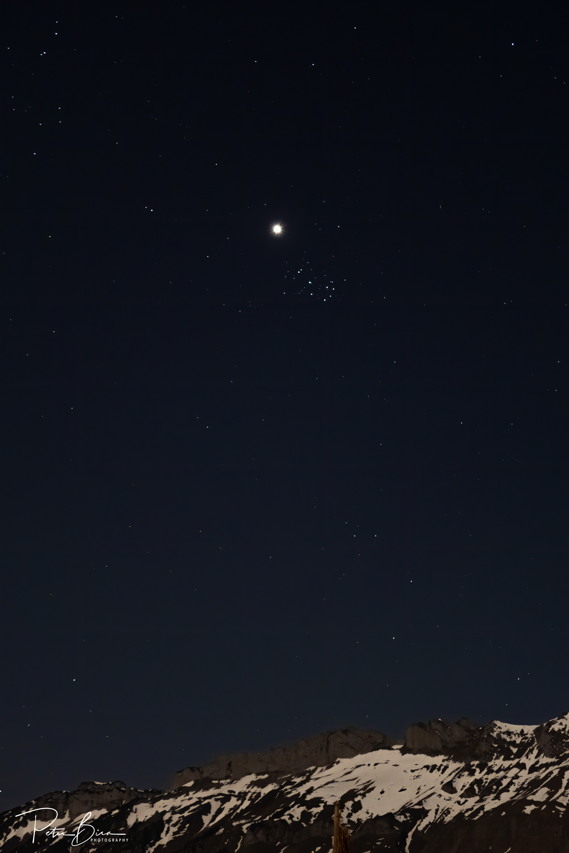 Venus and the Pleiades