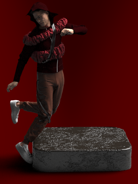 AI poses made in clo3d background made in clo3d