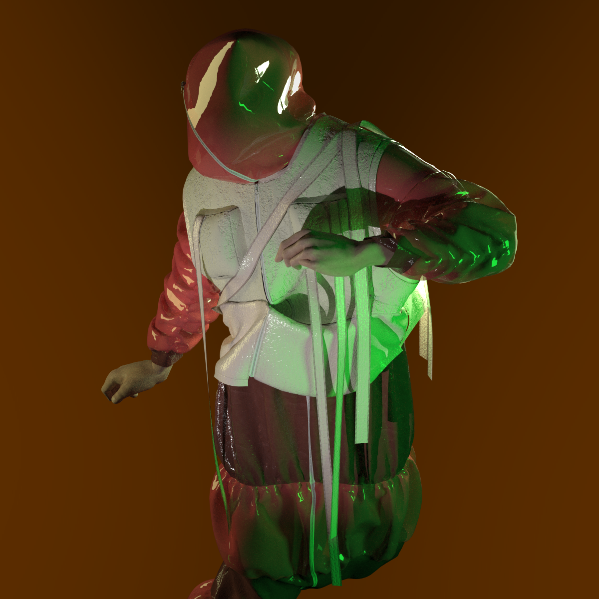 testing different lighting in clo3d renders