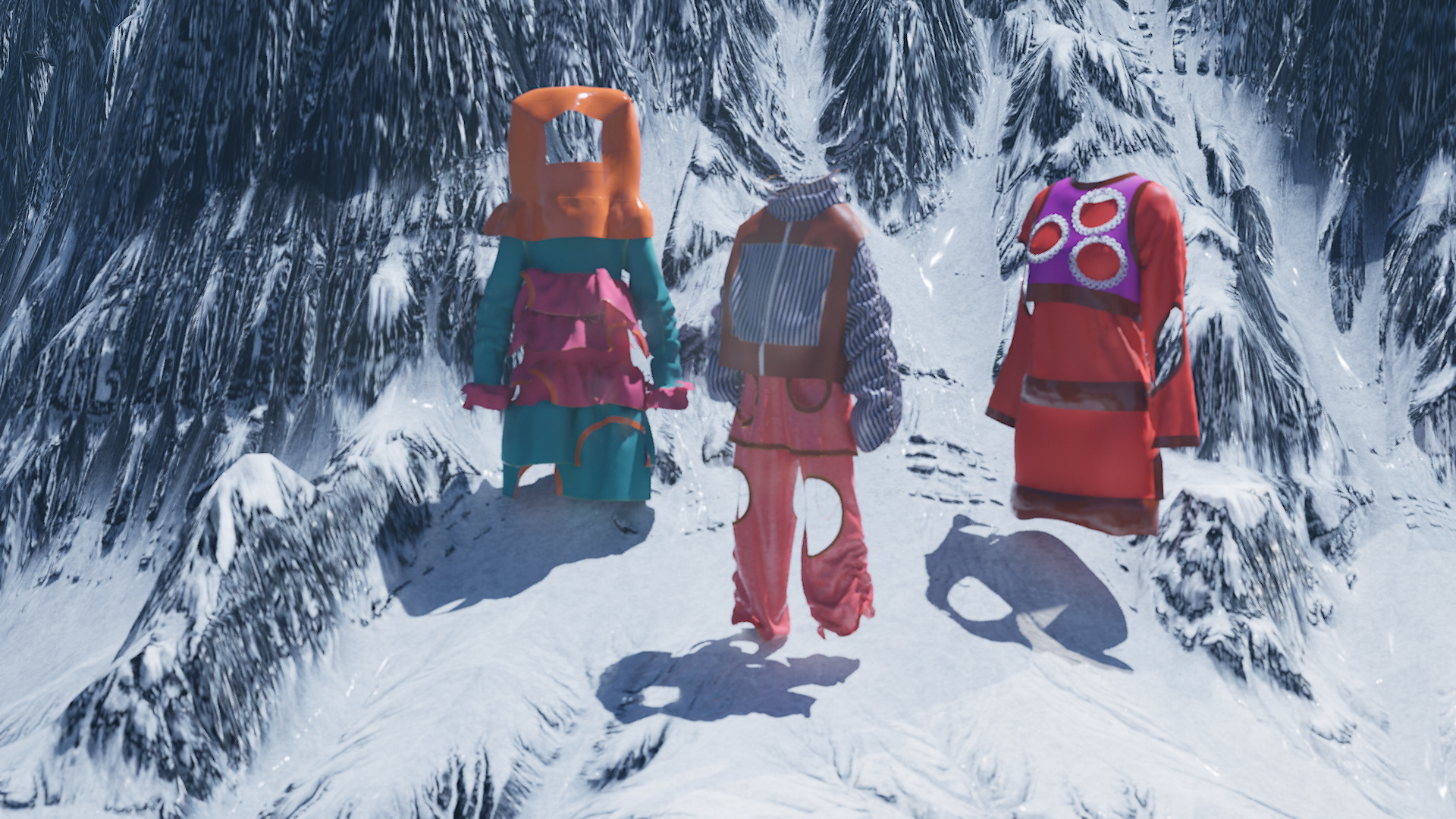 garments made in clo3d, and rendered in unreal engine 5