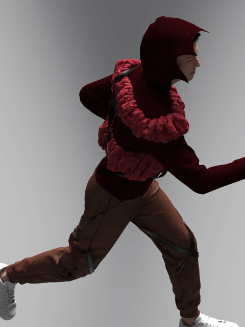 AI poses rendered in clo3d