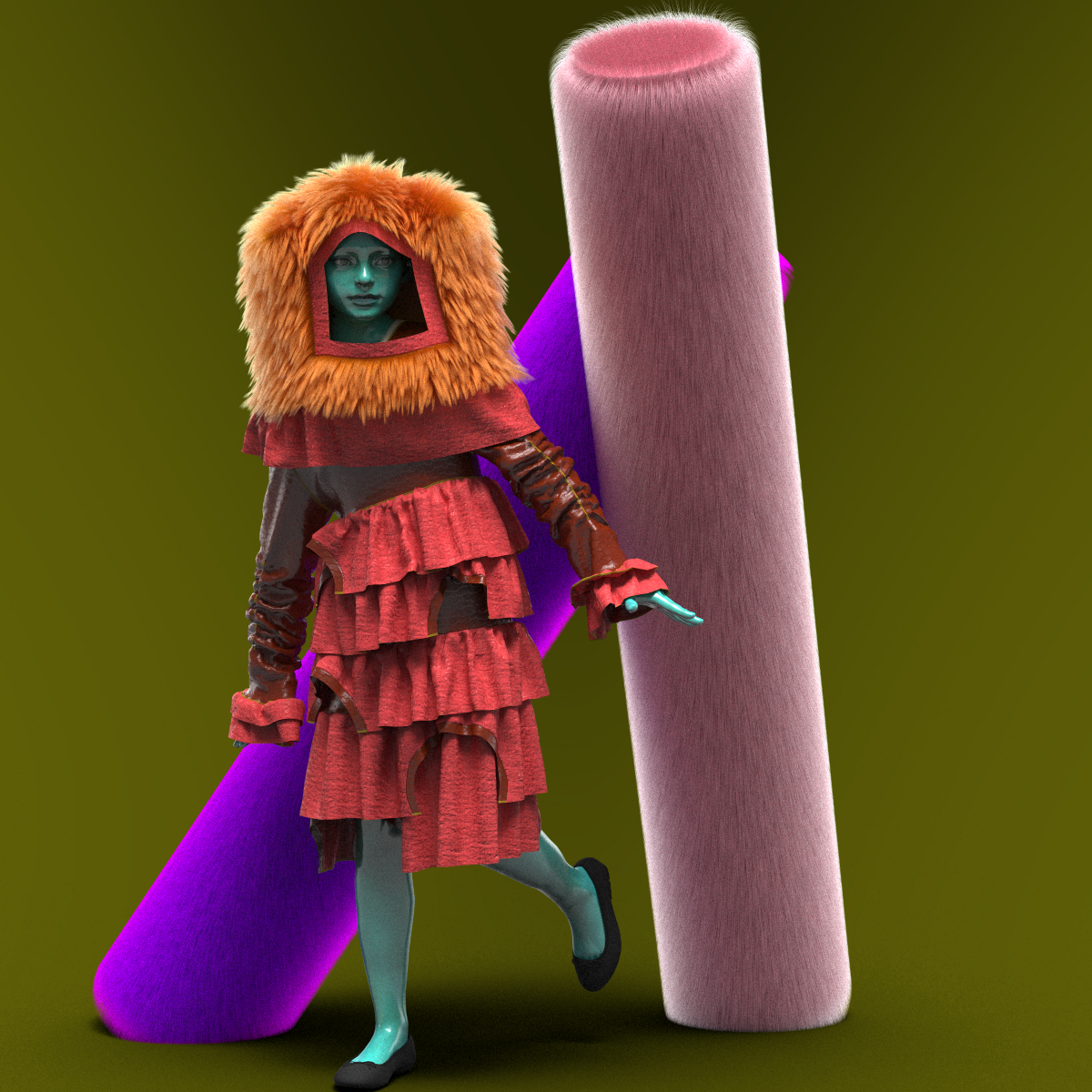 outfit2- rendered in clo3d