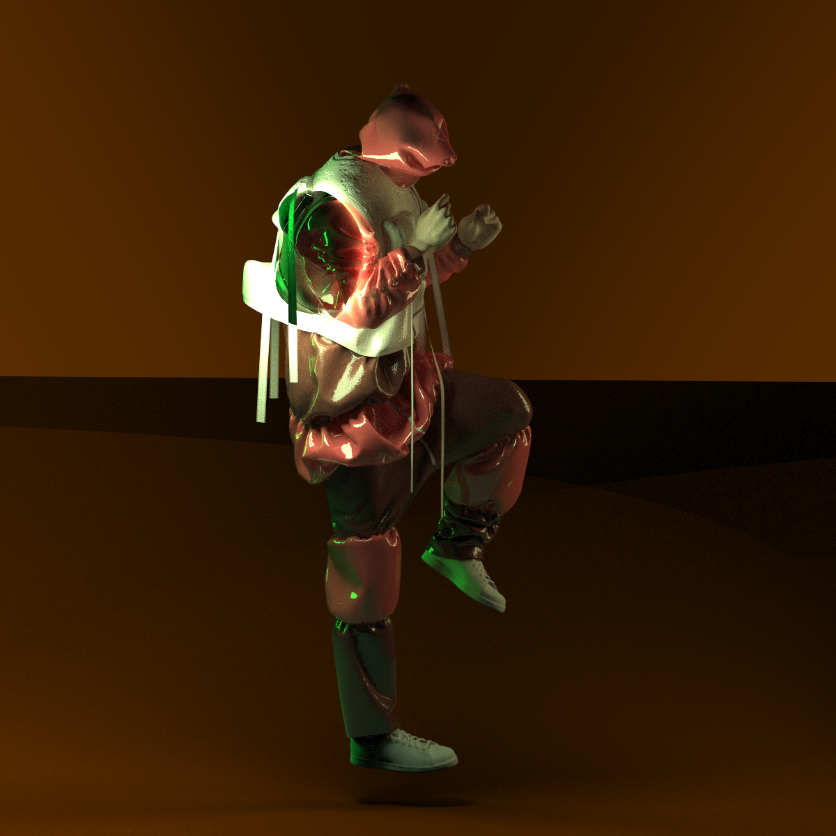 made with AI poses in clo3d and rendered in clo3d