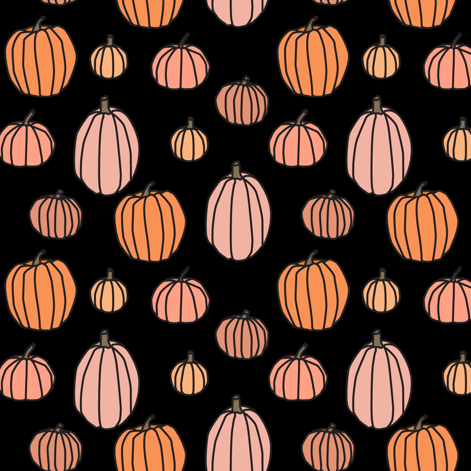 simply scary pumpkins black