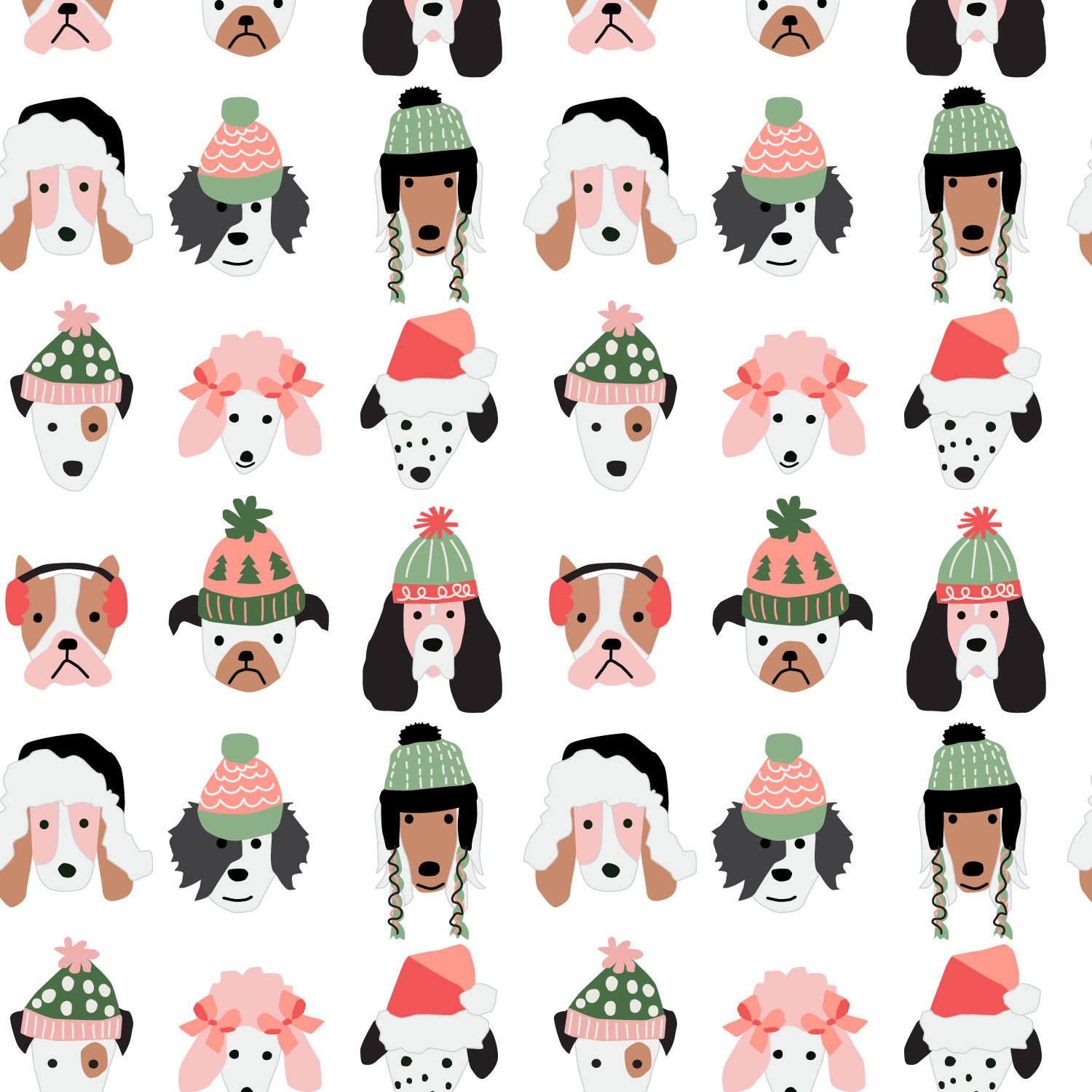 Original Pups in Hats White