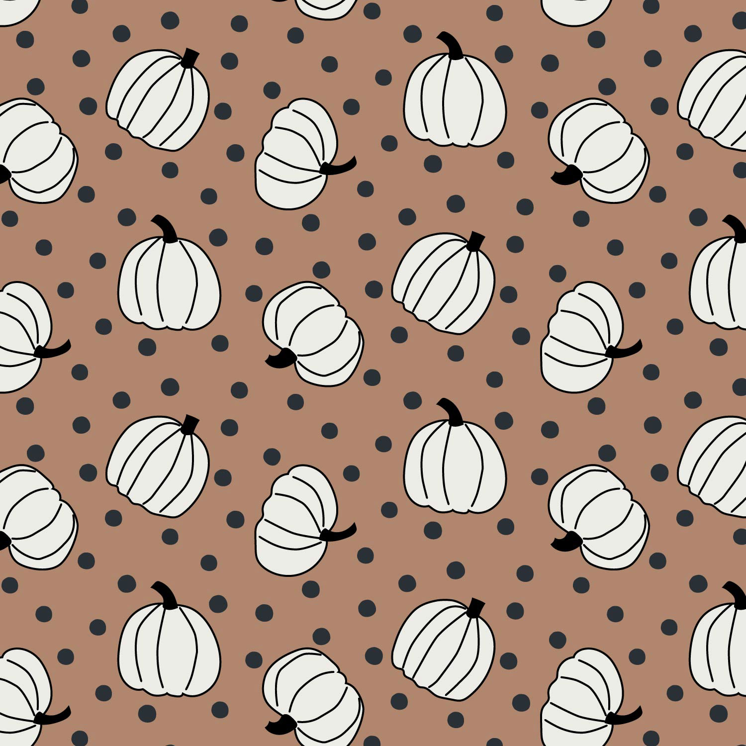 groovy neutral pumpkins tan