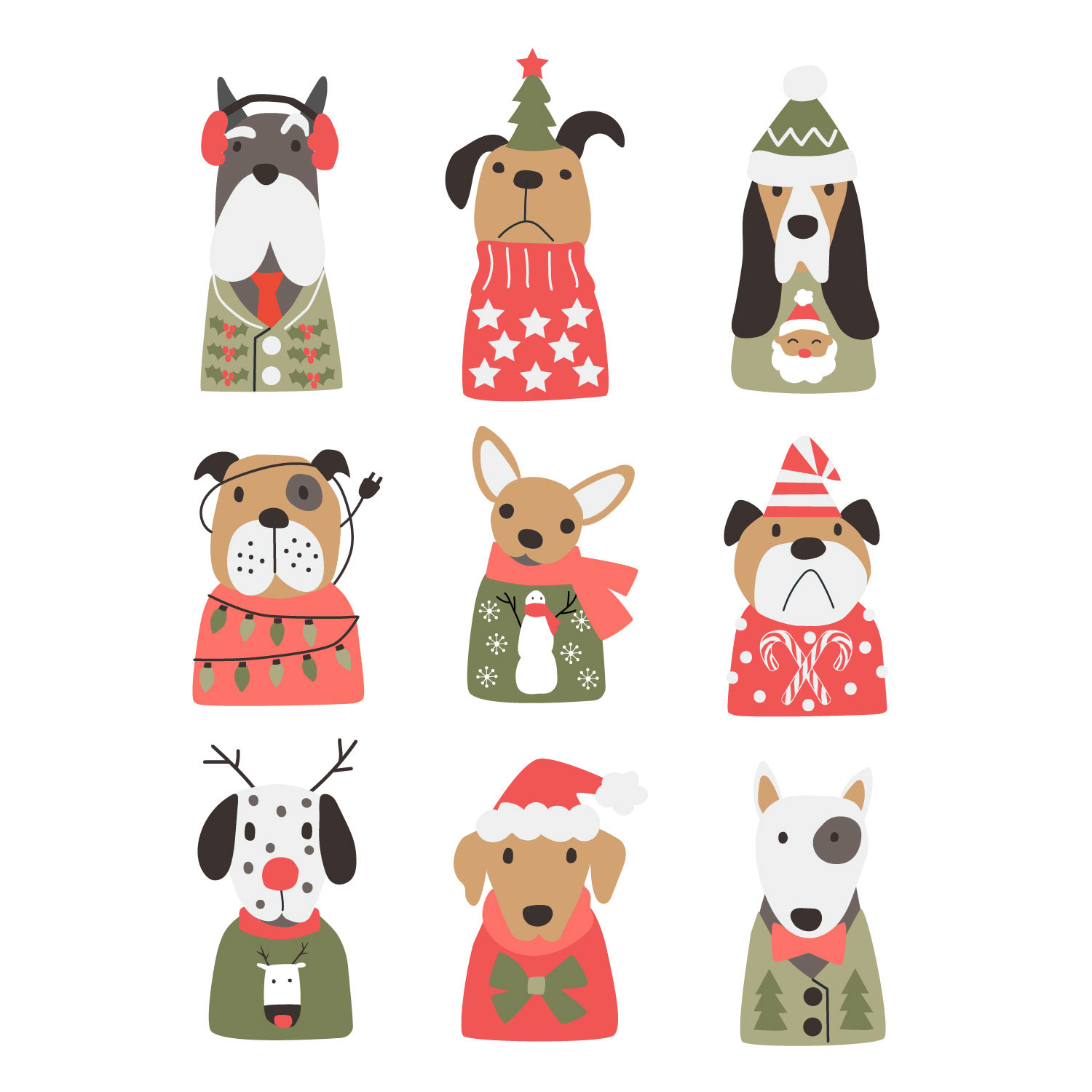 Retro Pups Bright