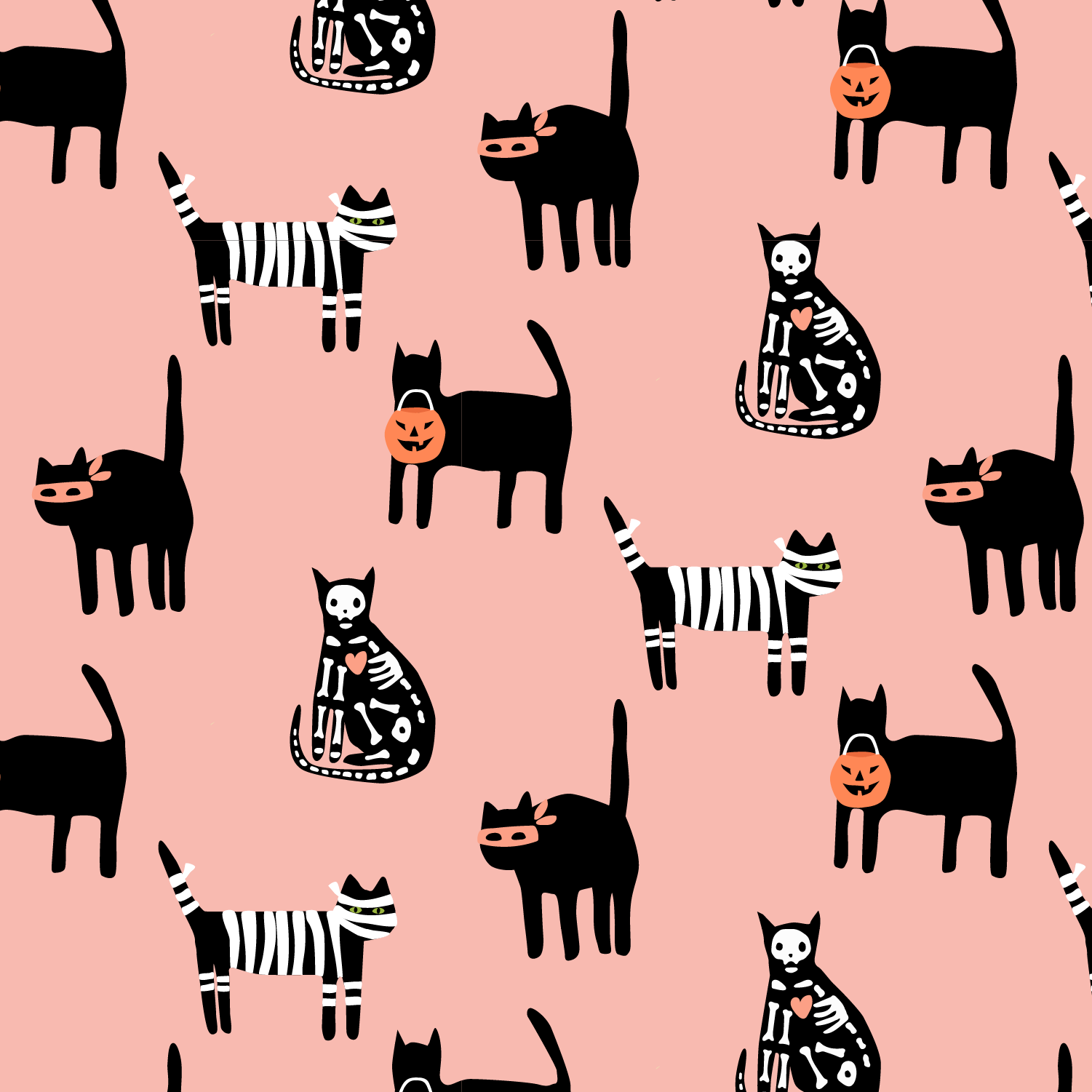 simply scary cats pink