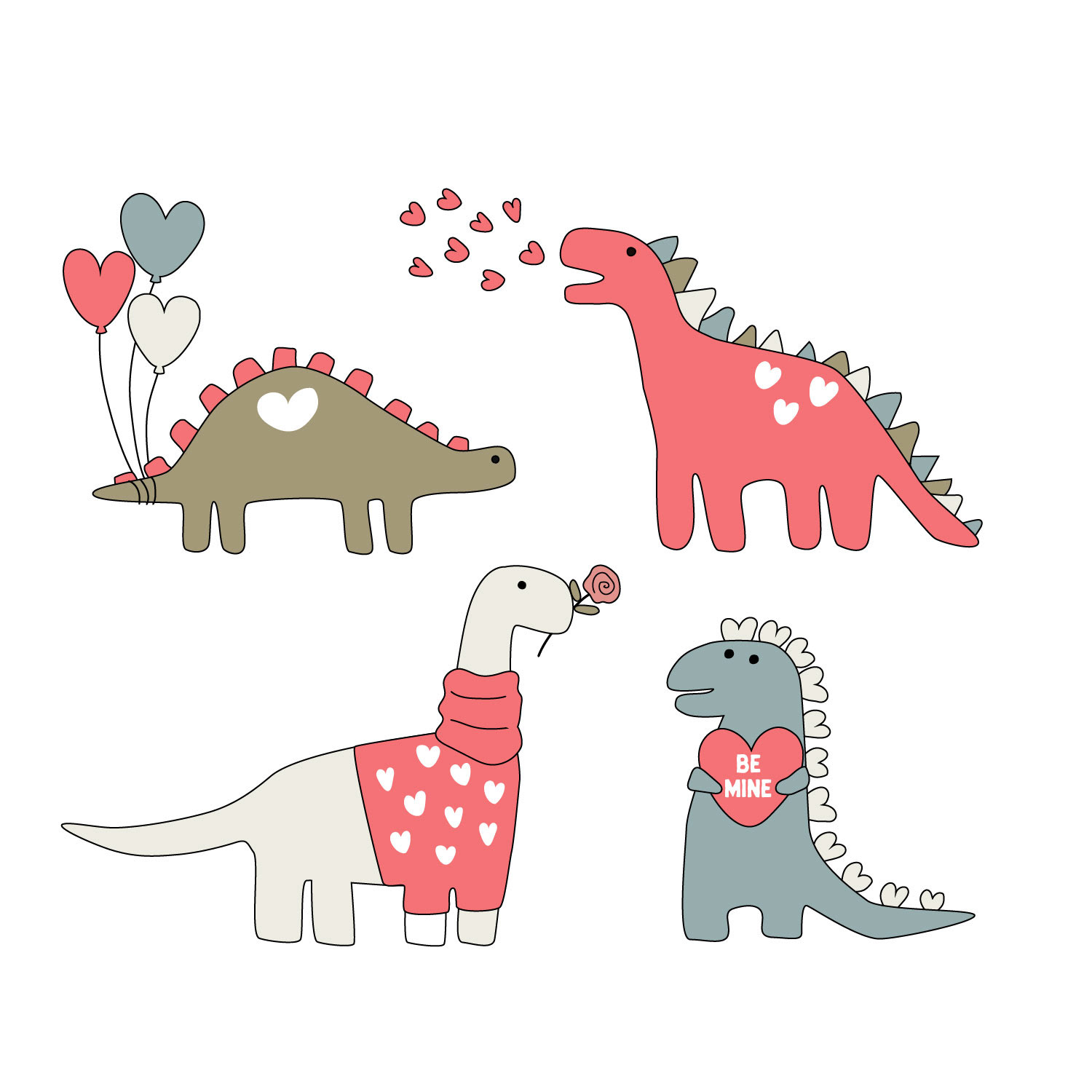 Birthday Dinos bright