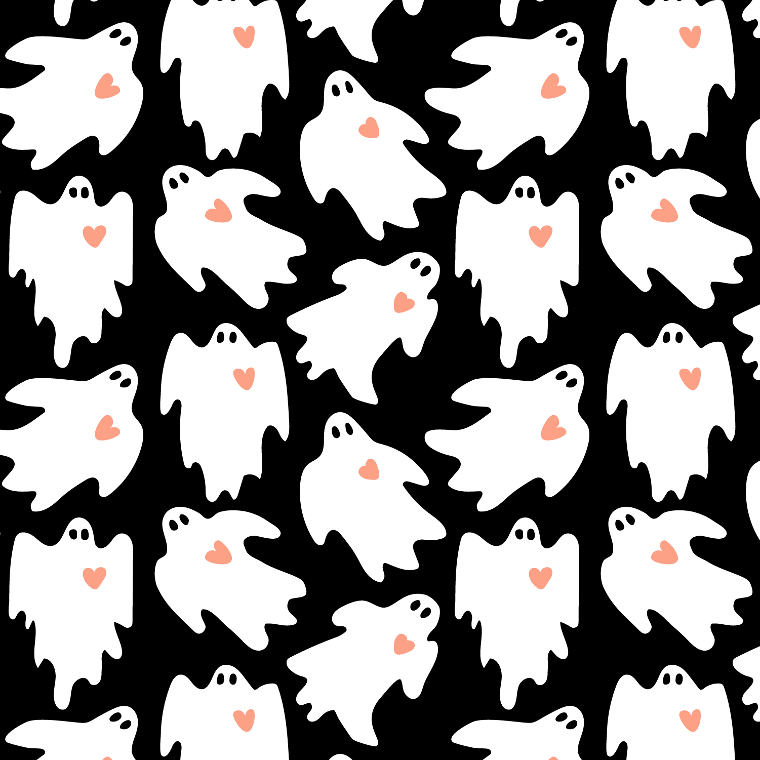 simply scary ghosts black