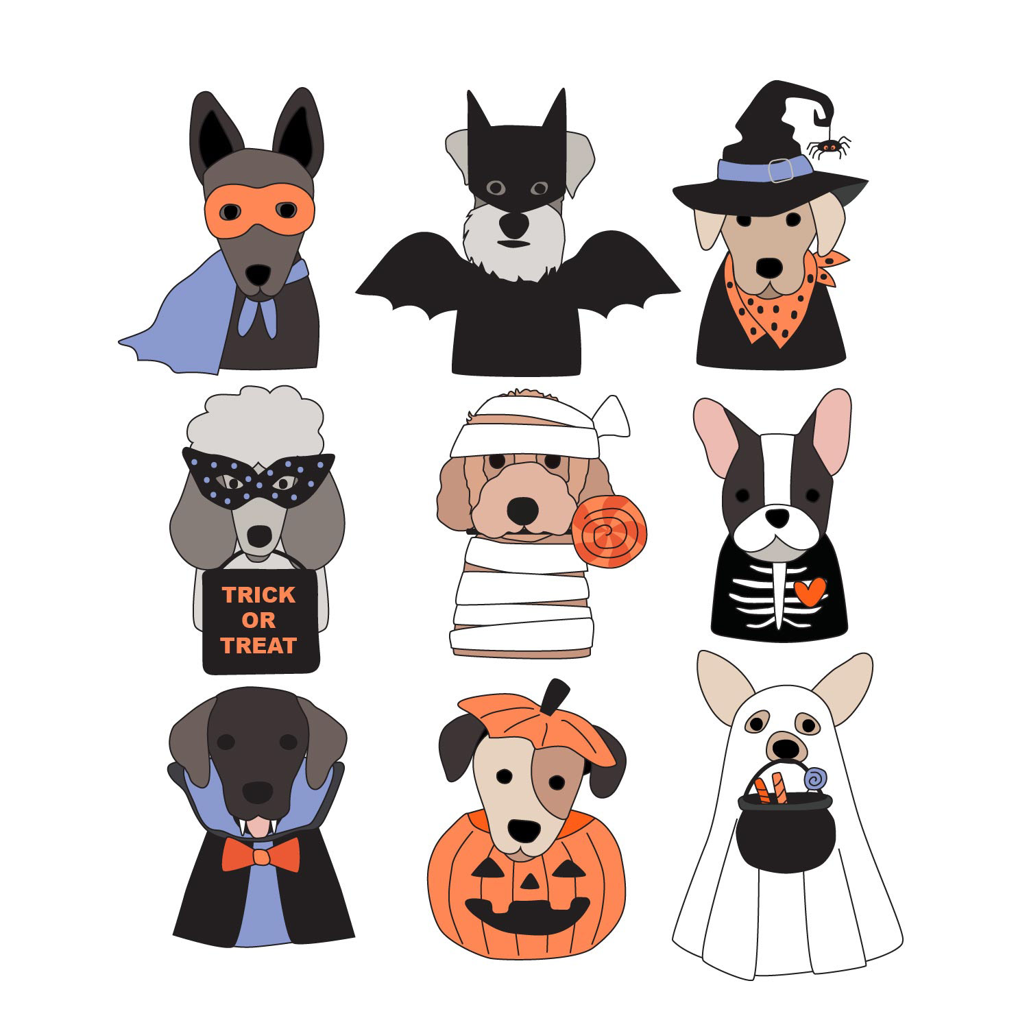 Trick or Treat Pups