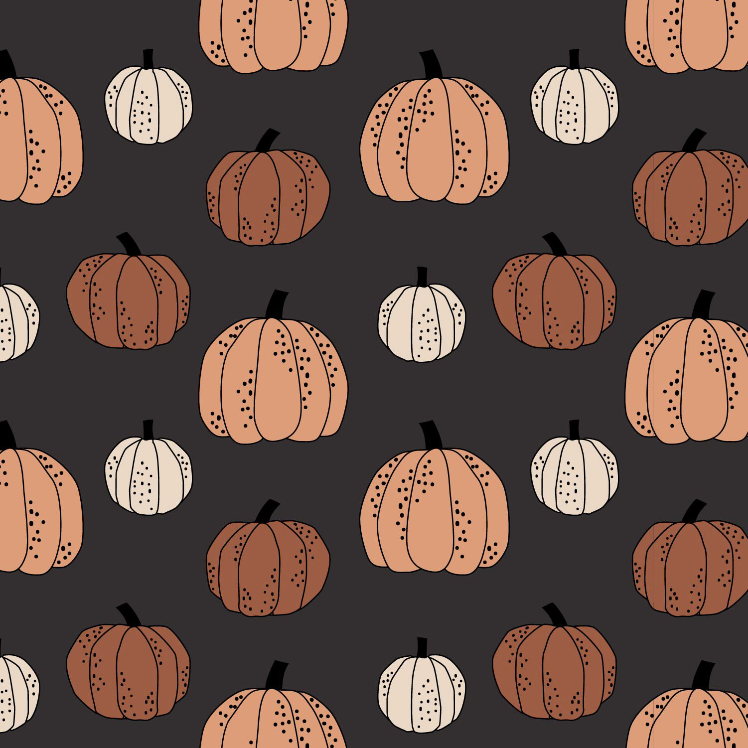 fall browns pumpkins black