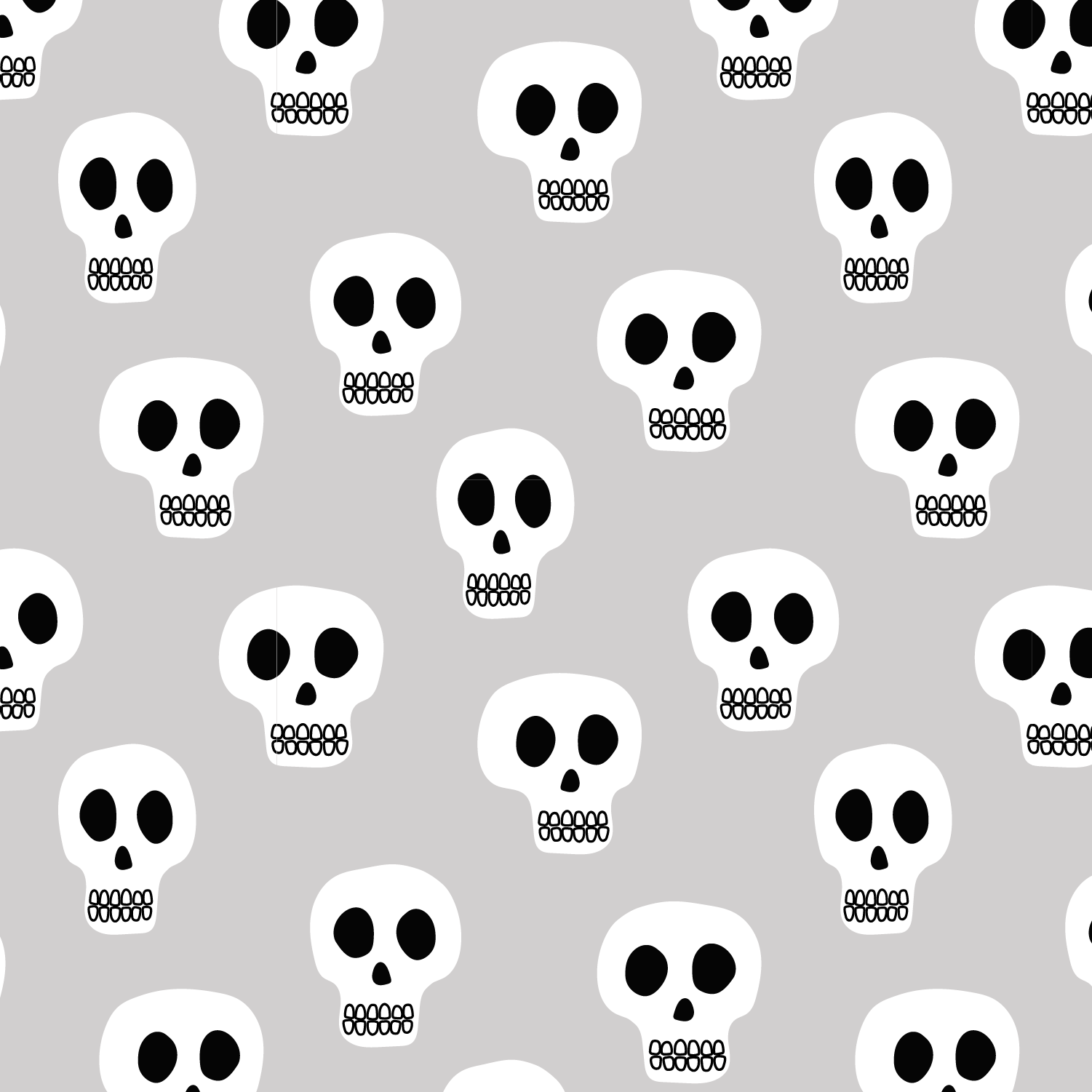 simply scare skulls gray