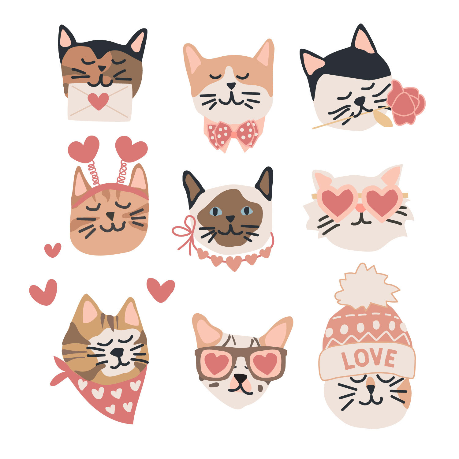 Valentine's Day Cats