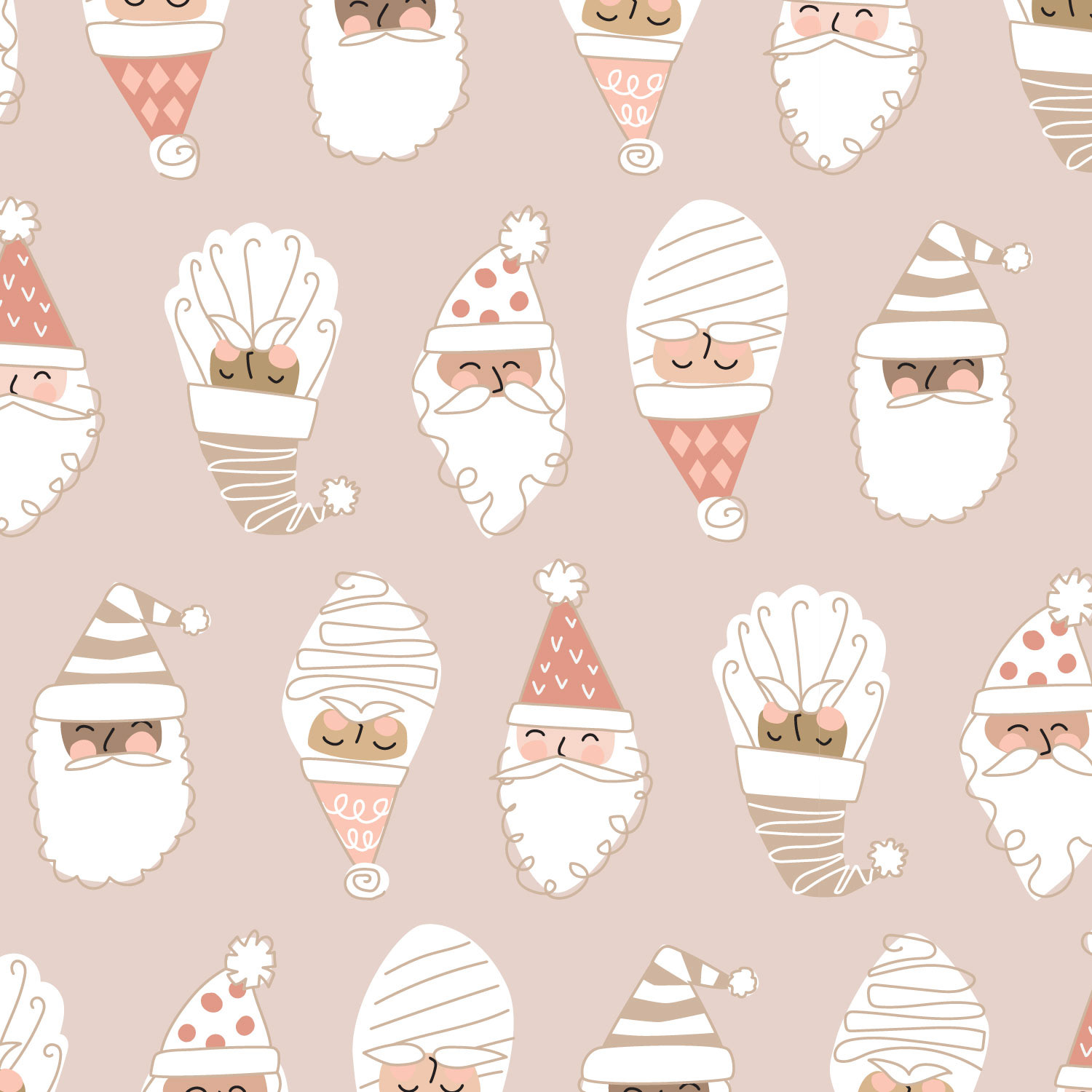 Retro Santas Neutral