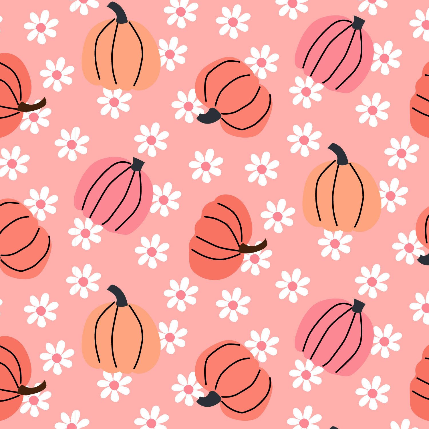 groovy bright pumpkins