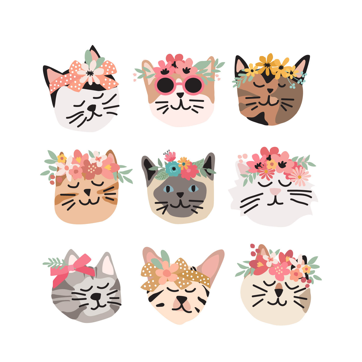Flower Cats
