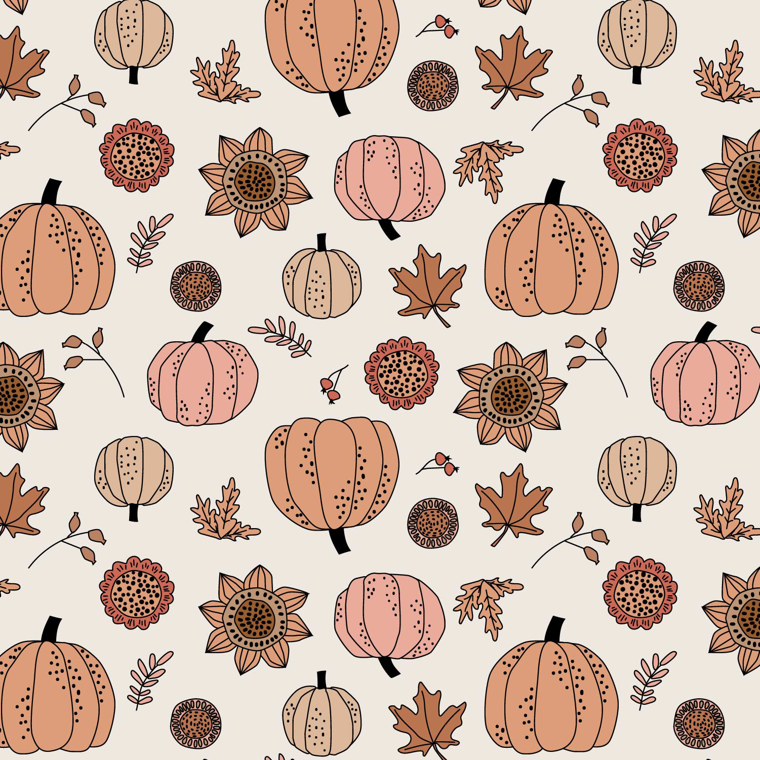 fall browns pumpkins