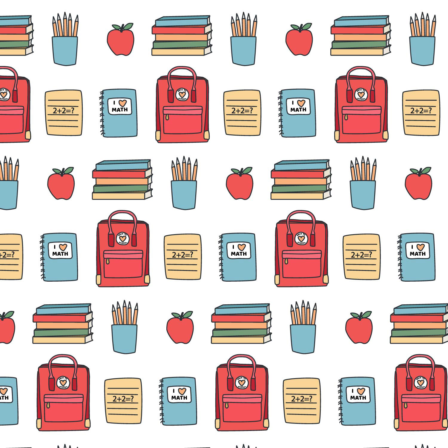 Backpacks on white