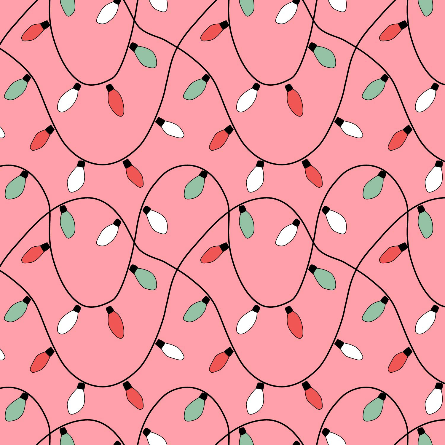 ChristmasLights on Pink