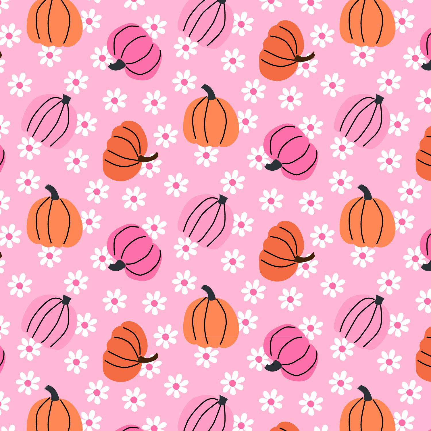 groovy pink pumpkins