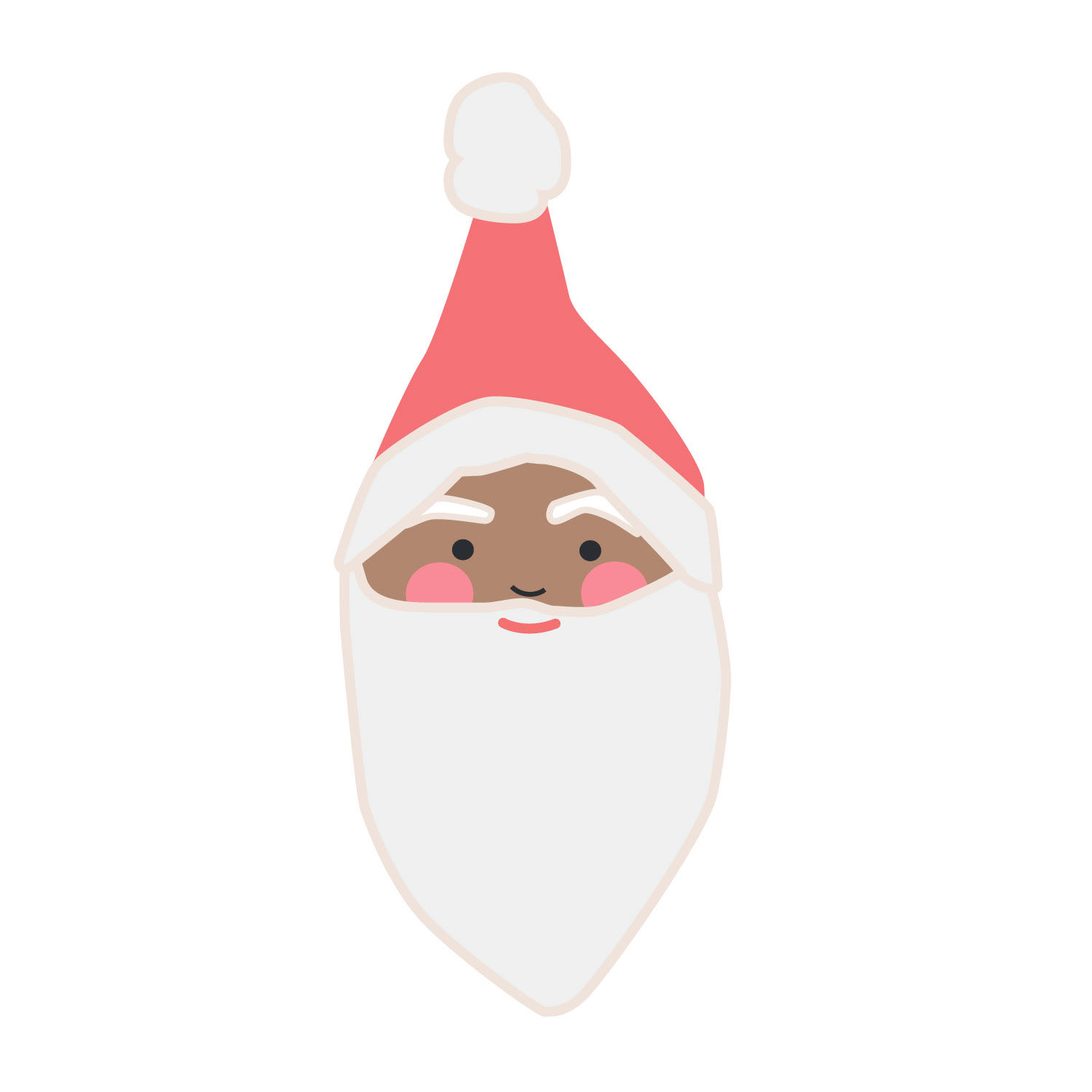 Vintage Santa face 2