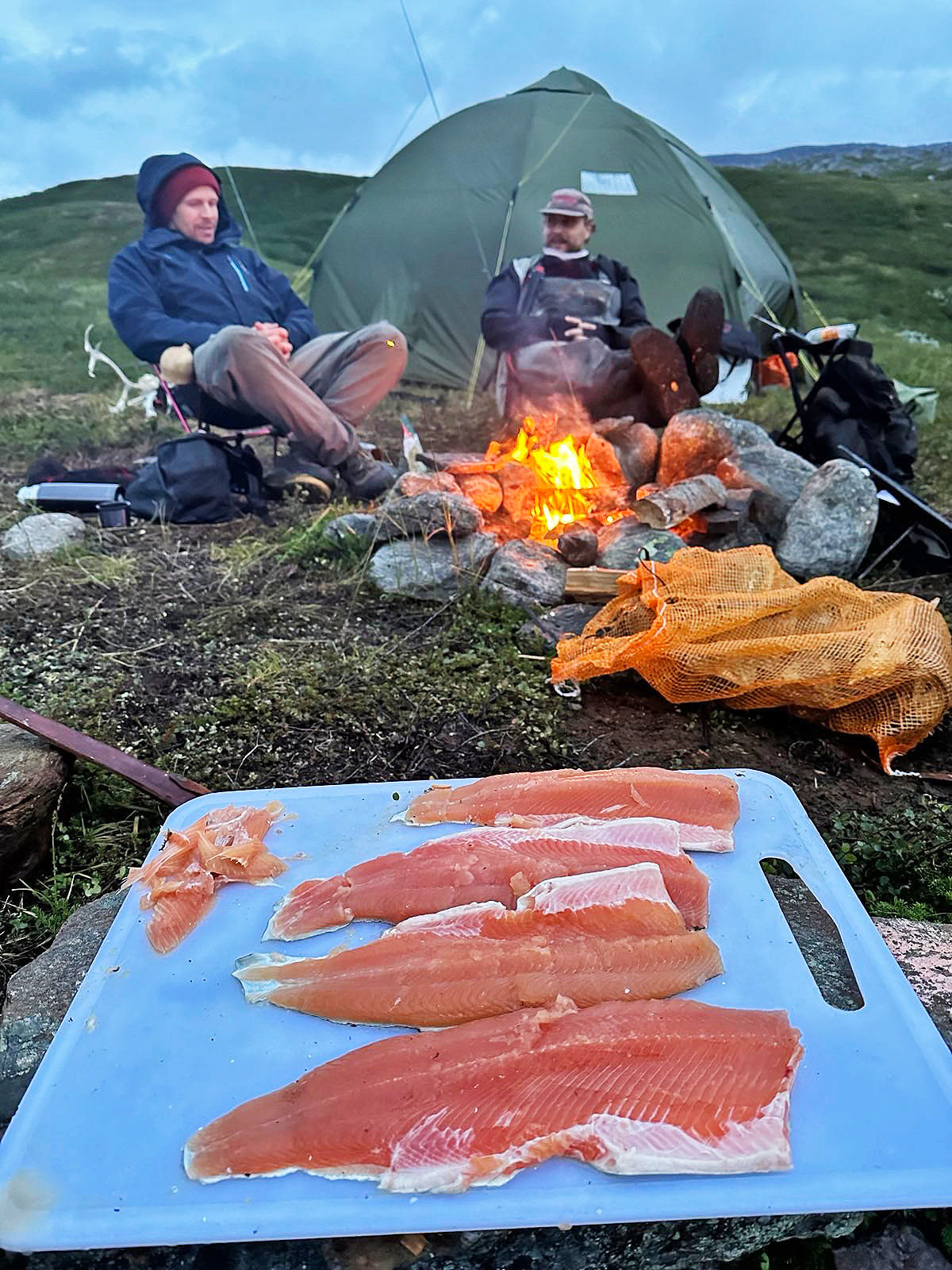 Kallaakin syötiin.