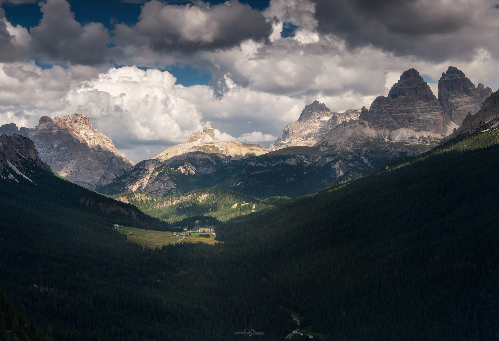 Widok na Tre Cime i Misurine