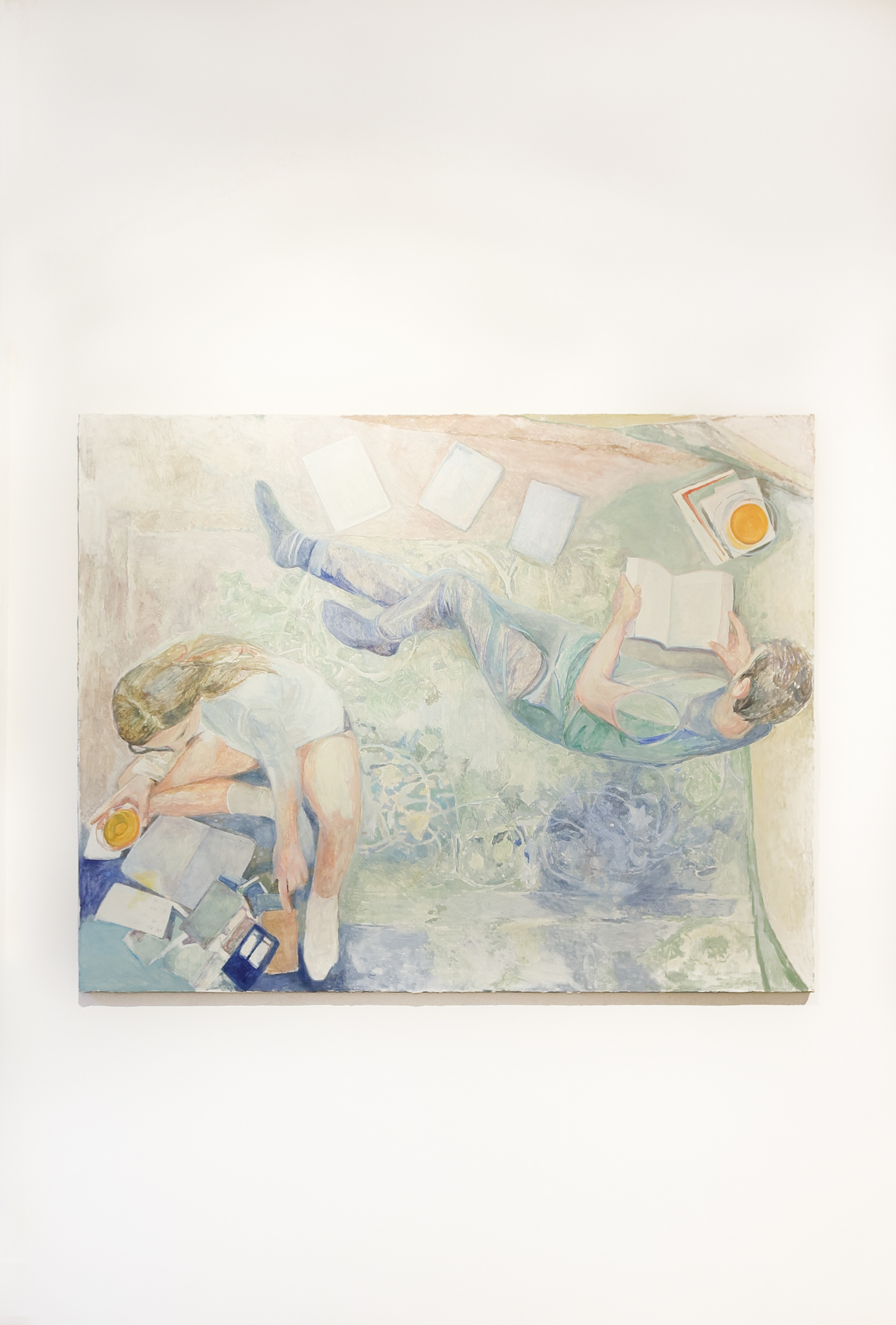Reading, collecting, 2023
Huile sur toile
110 x 140 cm