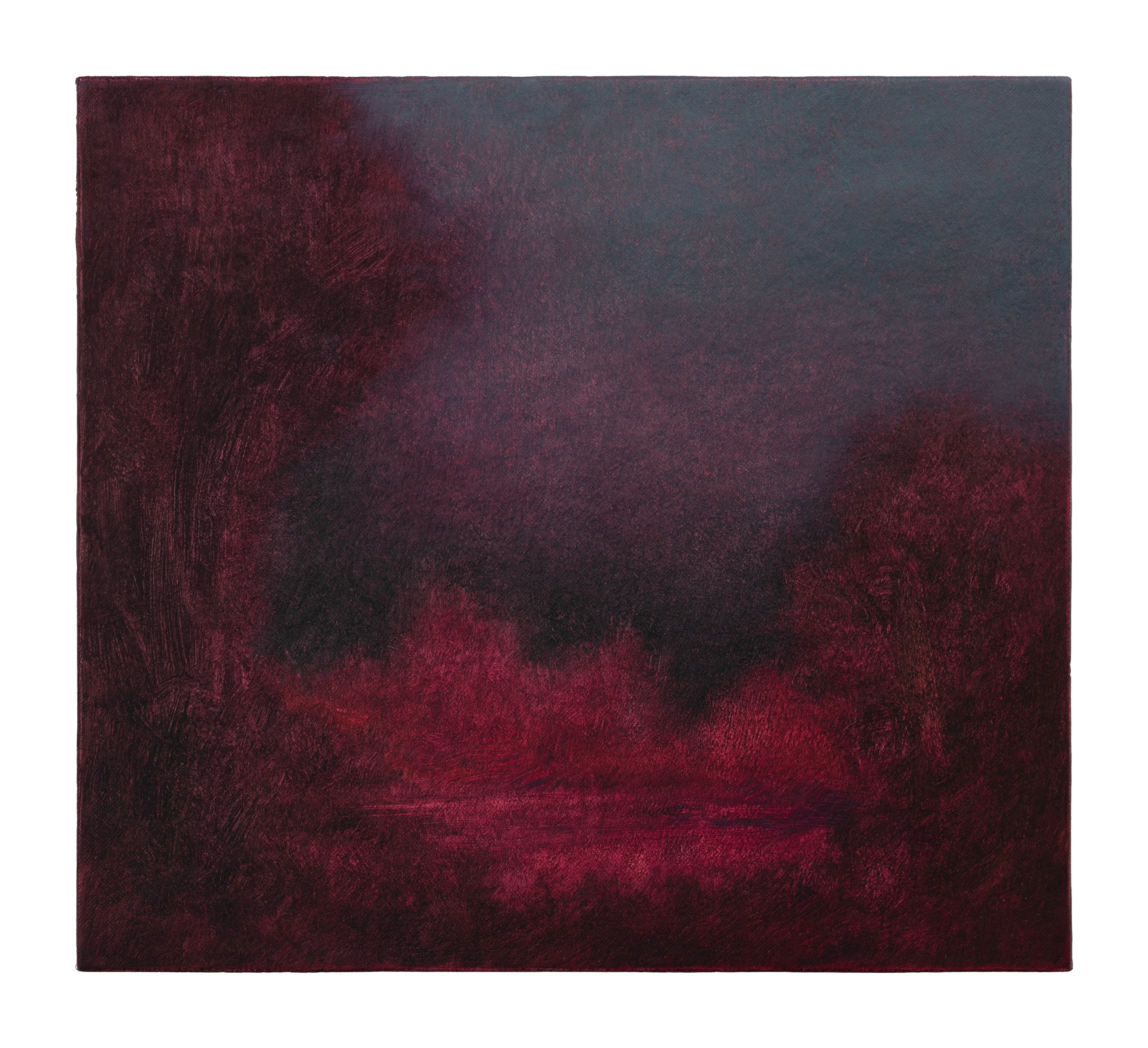 Jörg Kratz, autumn girl, 2025, oil on canvas mounted on wood, 18x20 cm