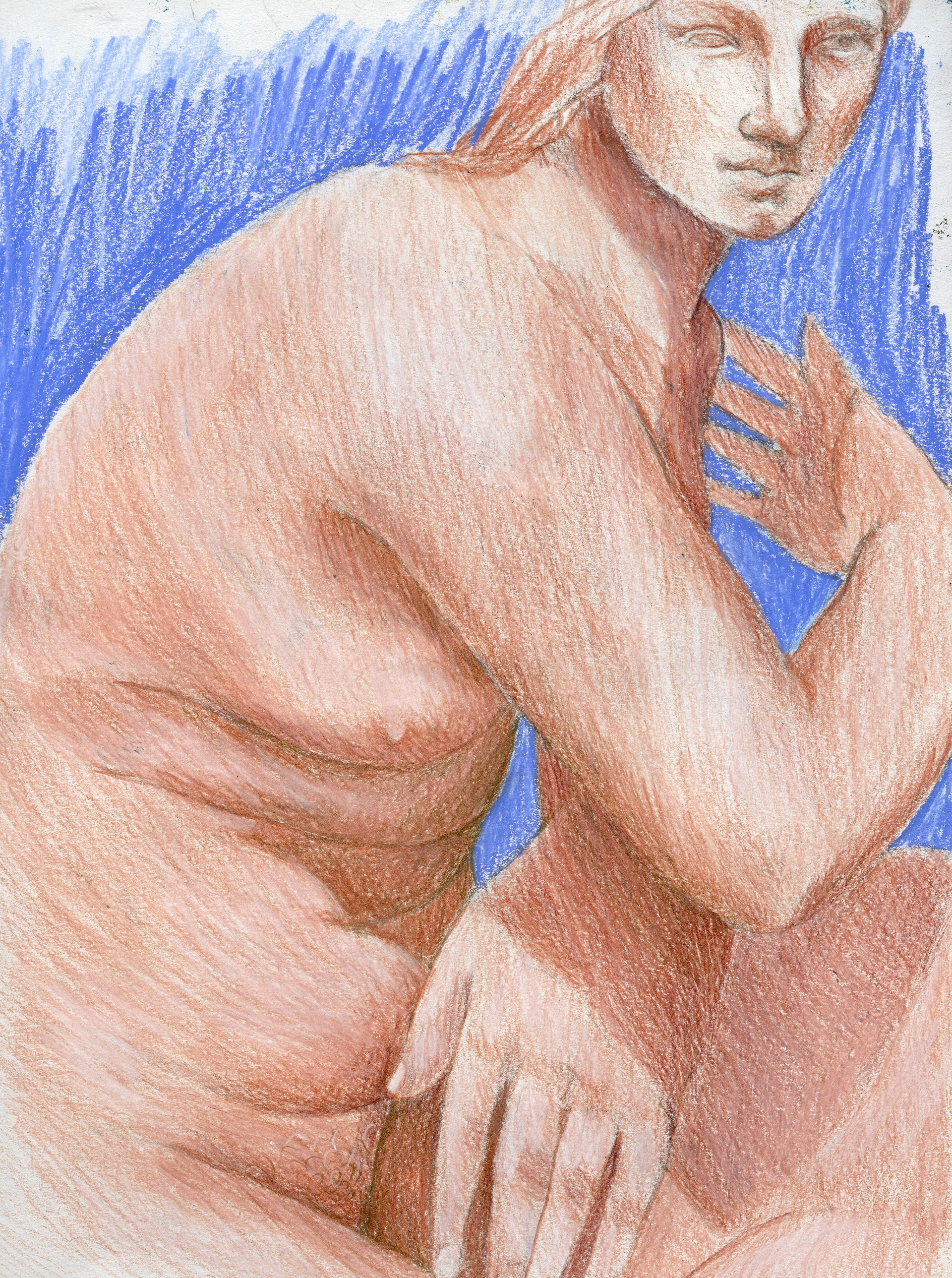 Sans titre, crayon de couleur sur papier, 29,7 x 21 cm, 2019