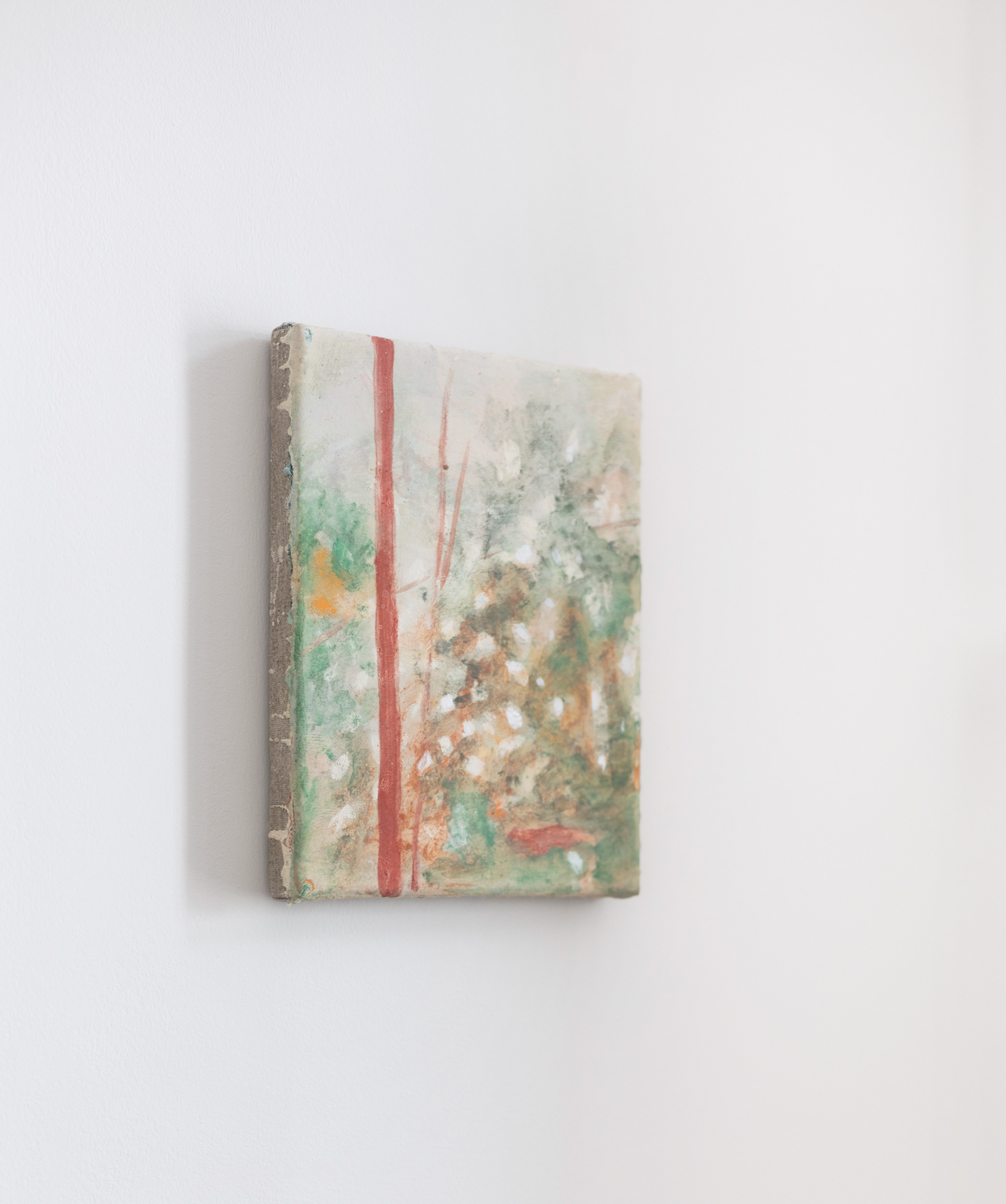 Lucas Talbotier, Balade en forêt, 2023 Huile sur toile 19,5 x 24 cm / © Louise Conesa