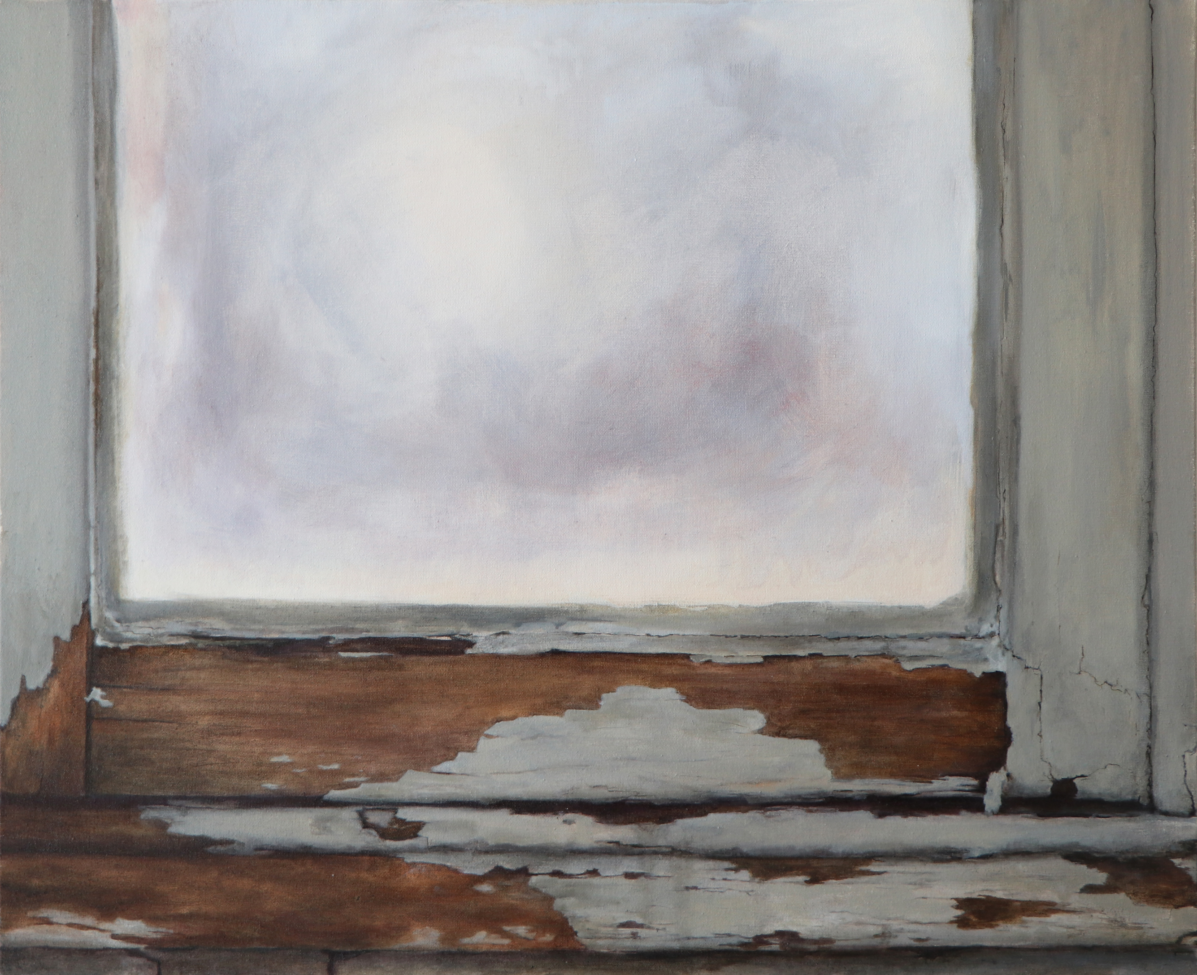 Norma Trif, Fenêtre, 2020, huile sur toile, 54 x 65 cm